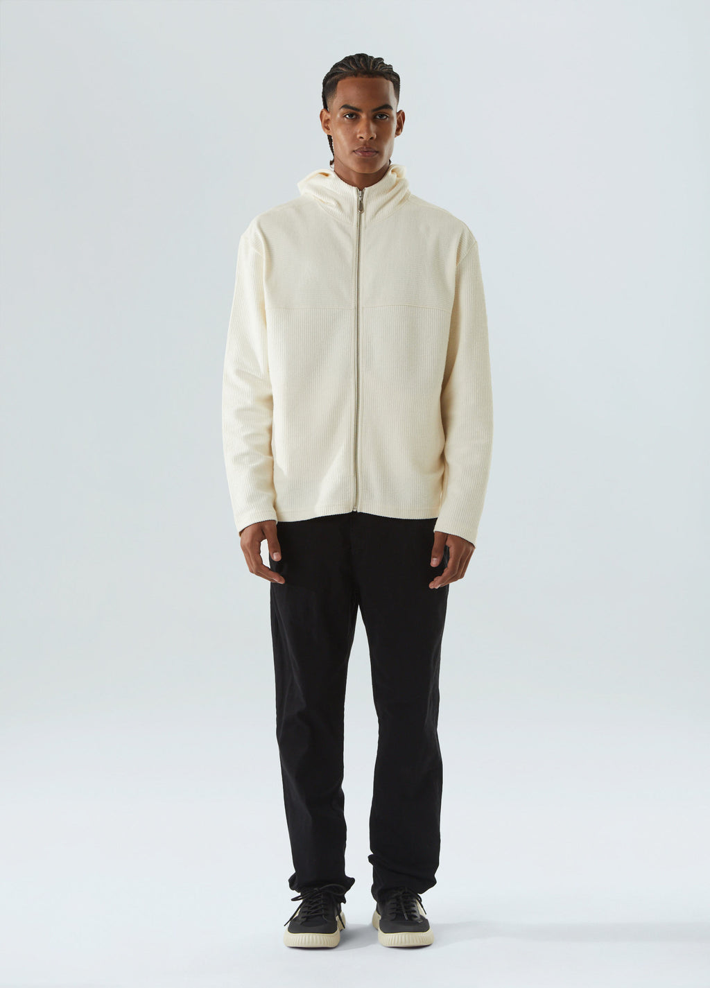 CASACO HOODIE SOFT FUZZ OFF-WHITE