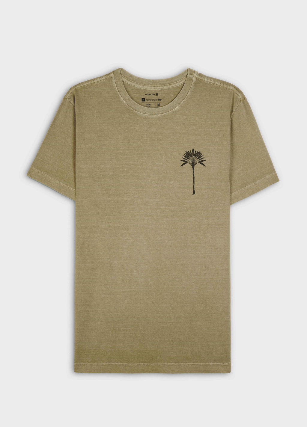 T-SHIRT SLIM STONE IMPERIAL MC CAQUI