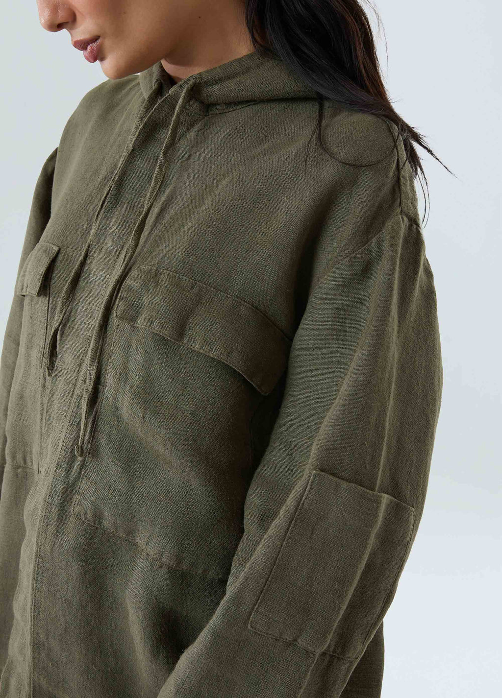 CAMISA CAPUZ DOUBLE FACE VERDE FOREST