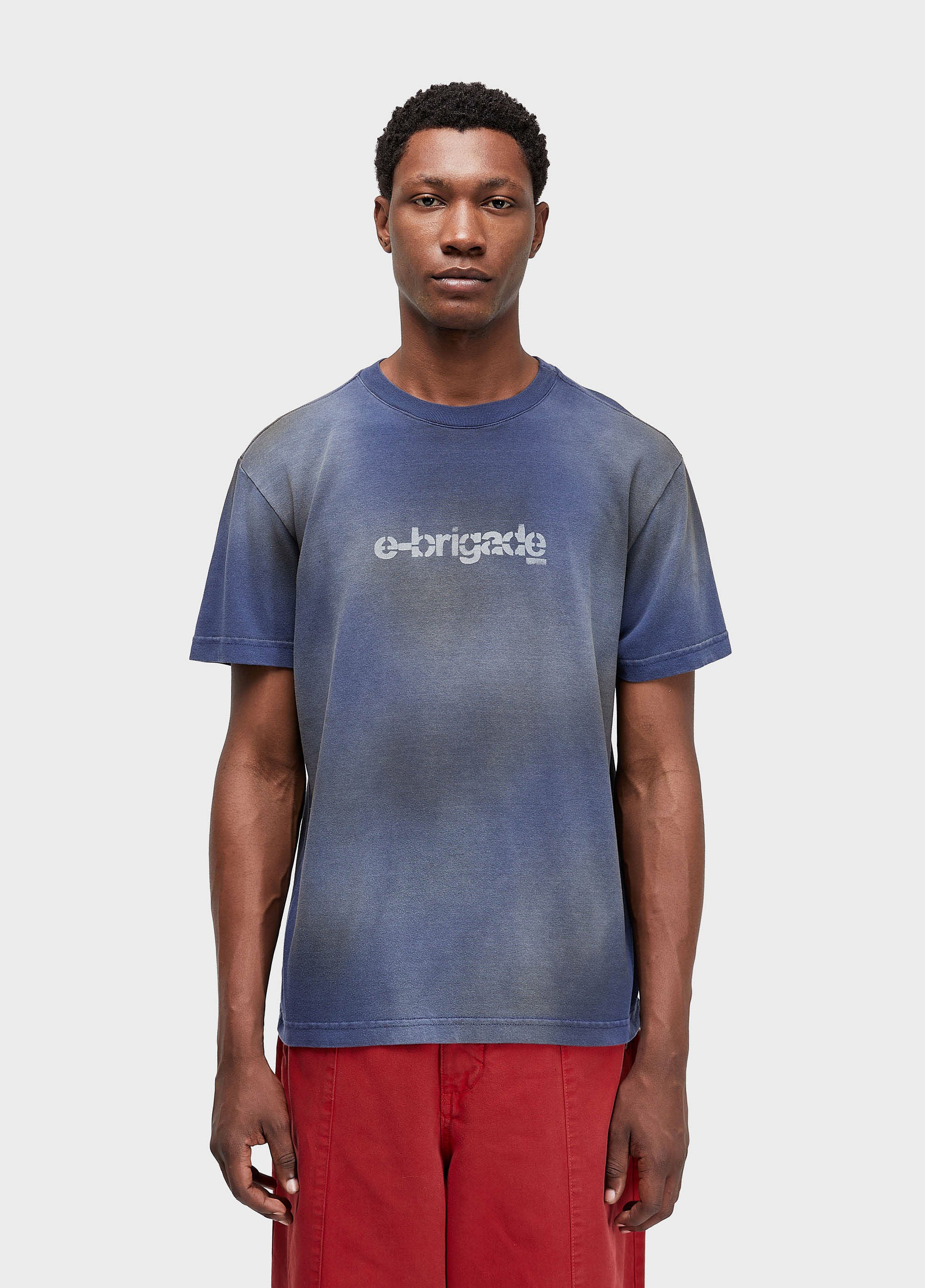 T-SHIRT USE MARKS WASHED EBRIGADE MC