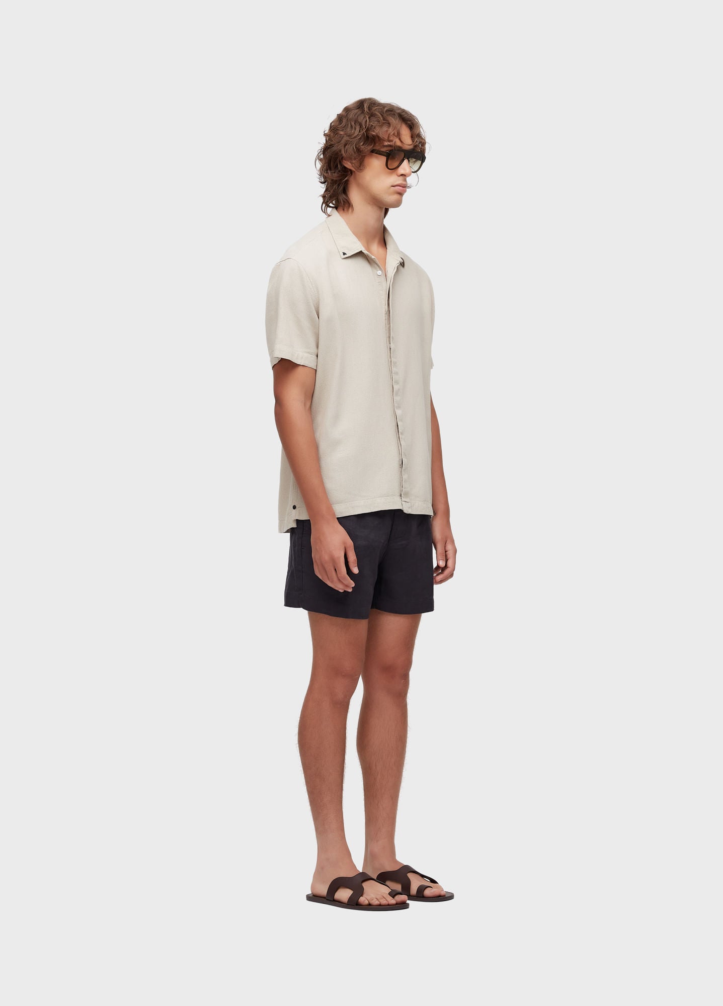 SHORT LINEN BRITT PRETO