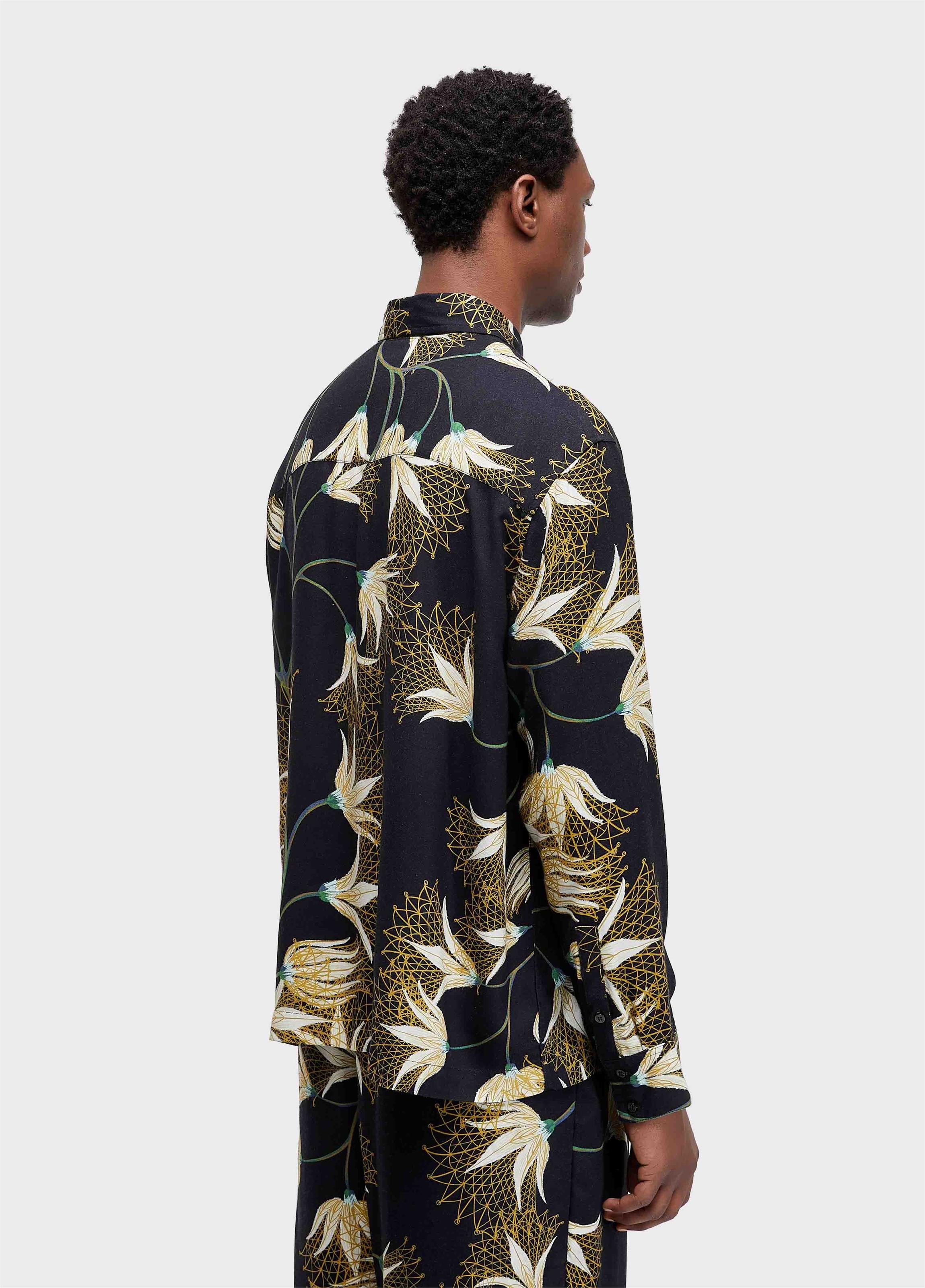 CAMISA FLORAL TRAMA ML