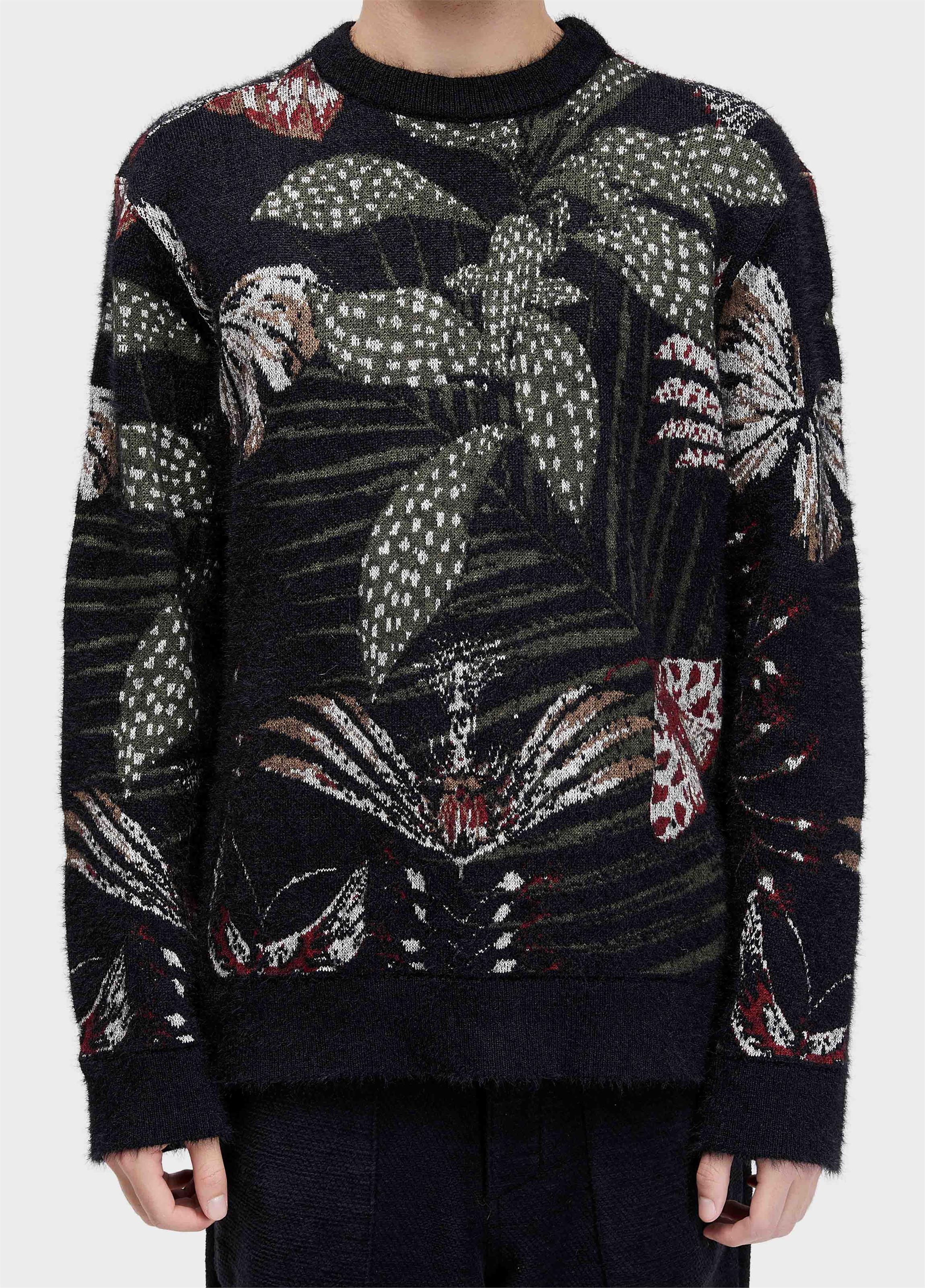SWEATER JACQUARD BOTANIQUE