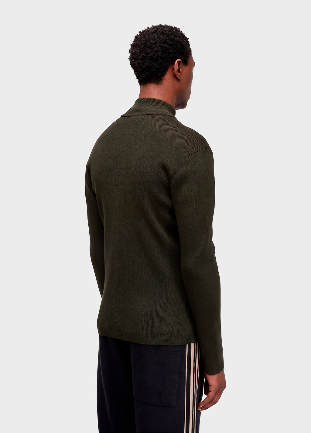 SWEATER TRICOT ZIPPED COTTON