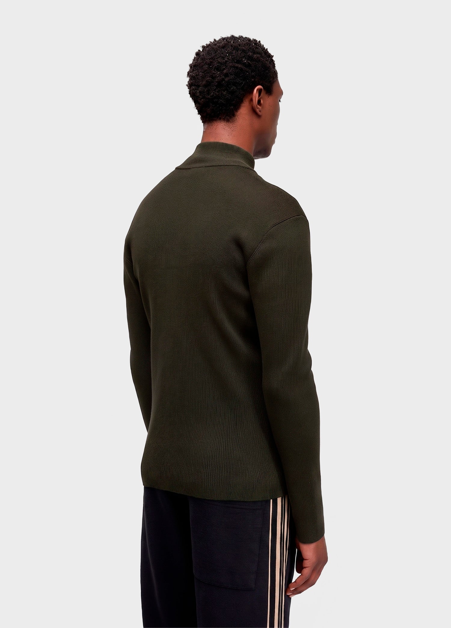 SWEATER TRICOT ZIPPED COTTON