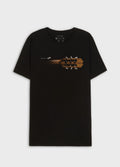 T-SHIRT SLIM VINTAGE ACOUSTIC GUITAR MC PRETO
