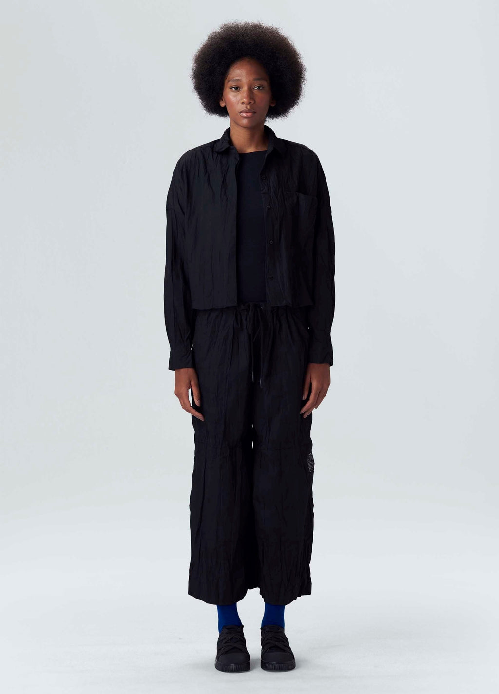 CALÇA TRICOLINE WRINKLED