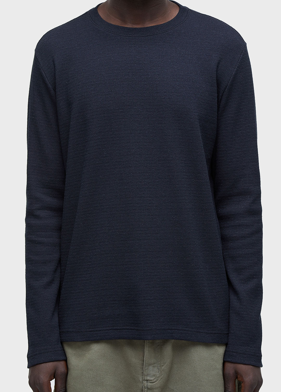 T-SHIRT RIBBED JUTA ML PRETO