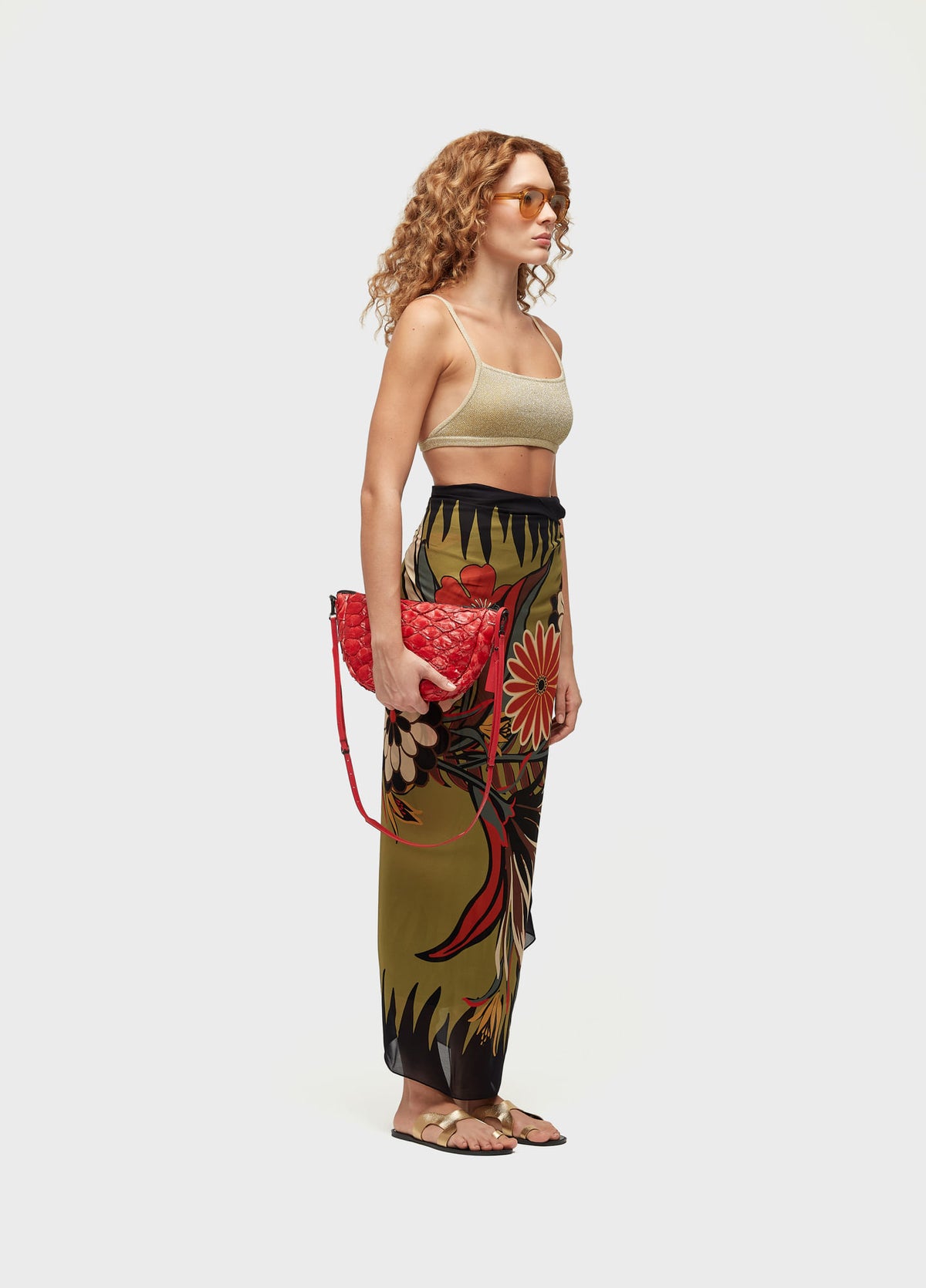 TOP PRAIA TRICOT DECOTE RETO LUREX
