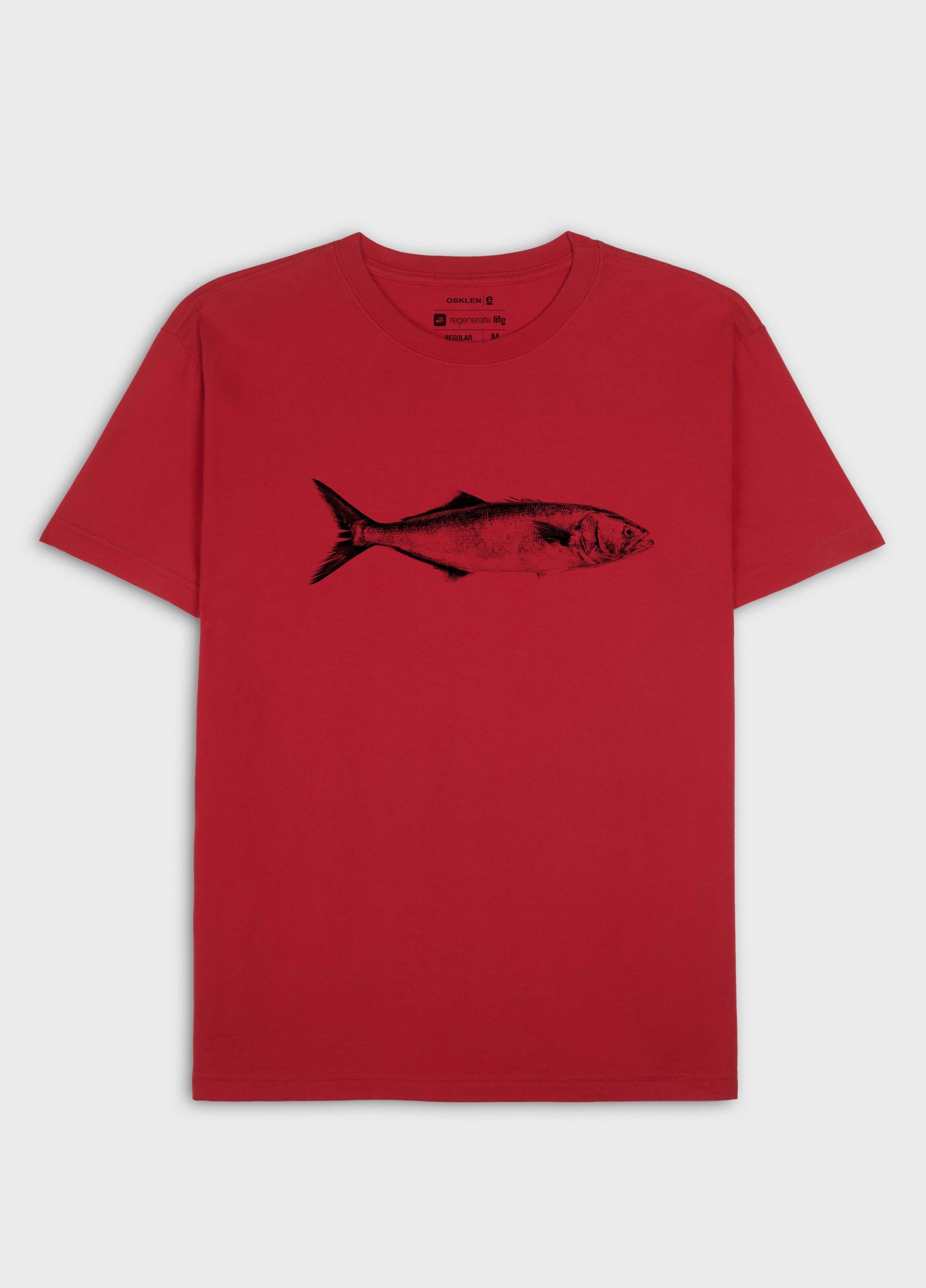 T-SHIRT VINTAGE PEIXE MC VERMELHO ACEROLA
