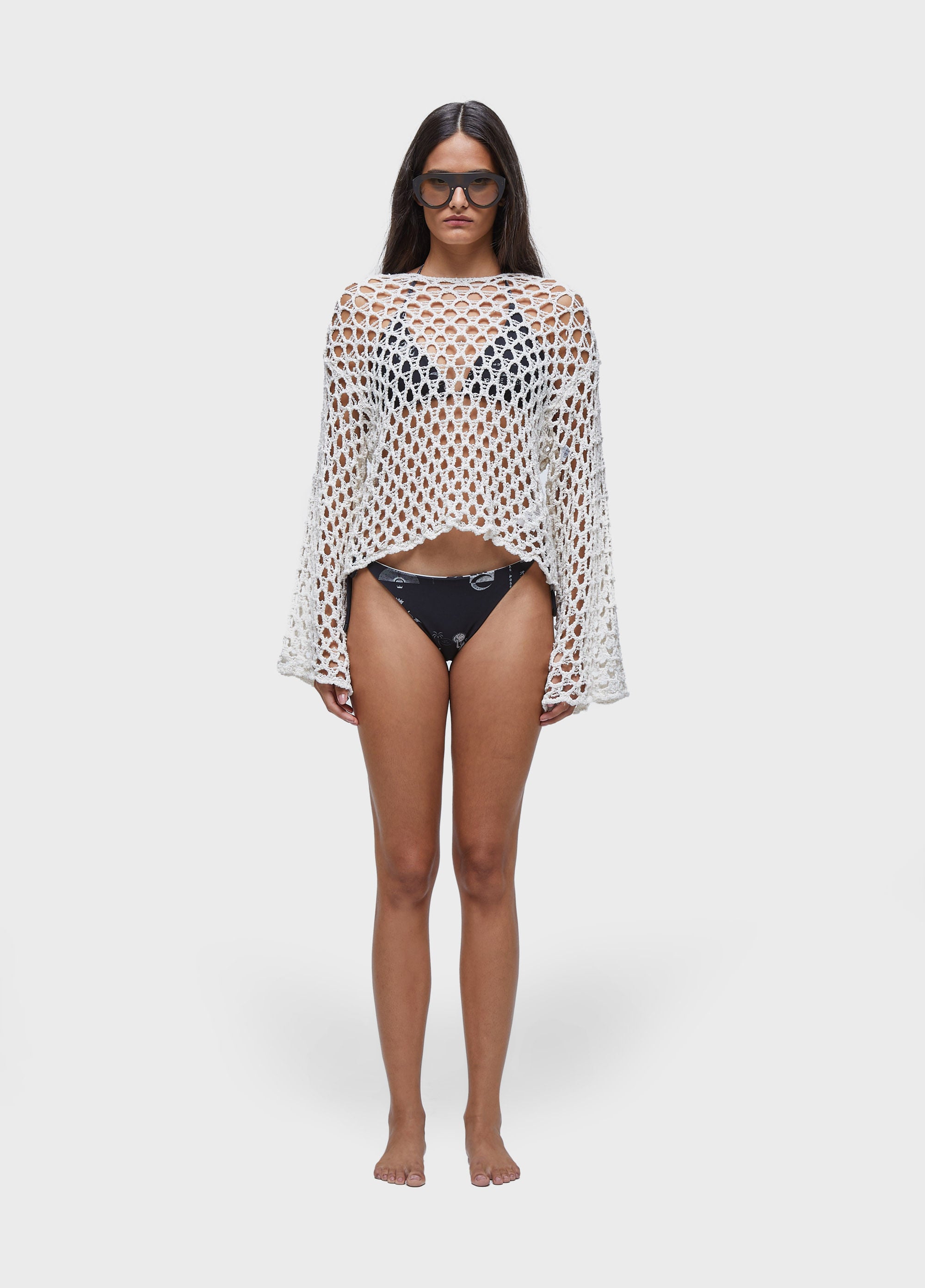 BLUSA ML TRICOT ABERTO