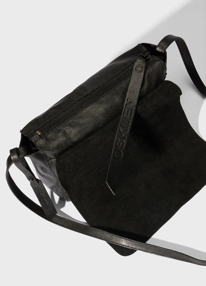 SMALL LEATHER CROSSBODY E-BASICS BAG