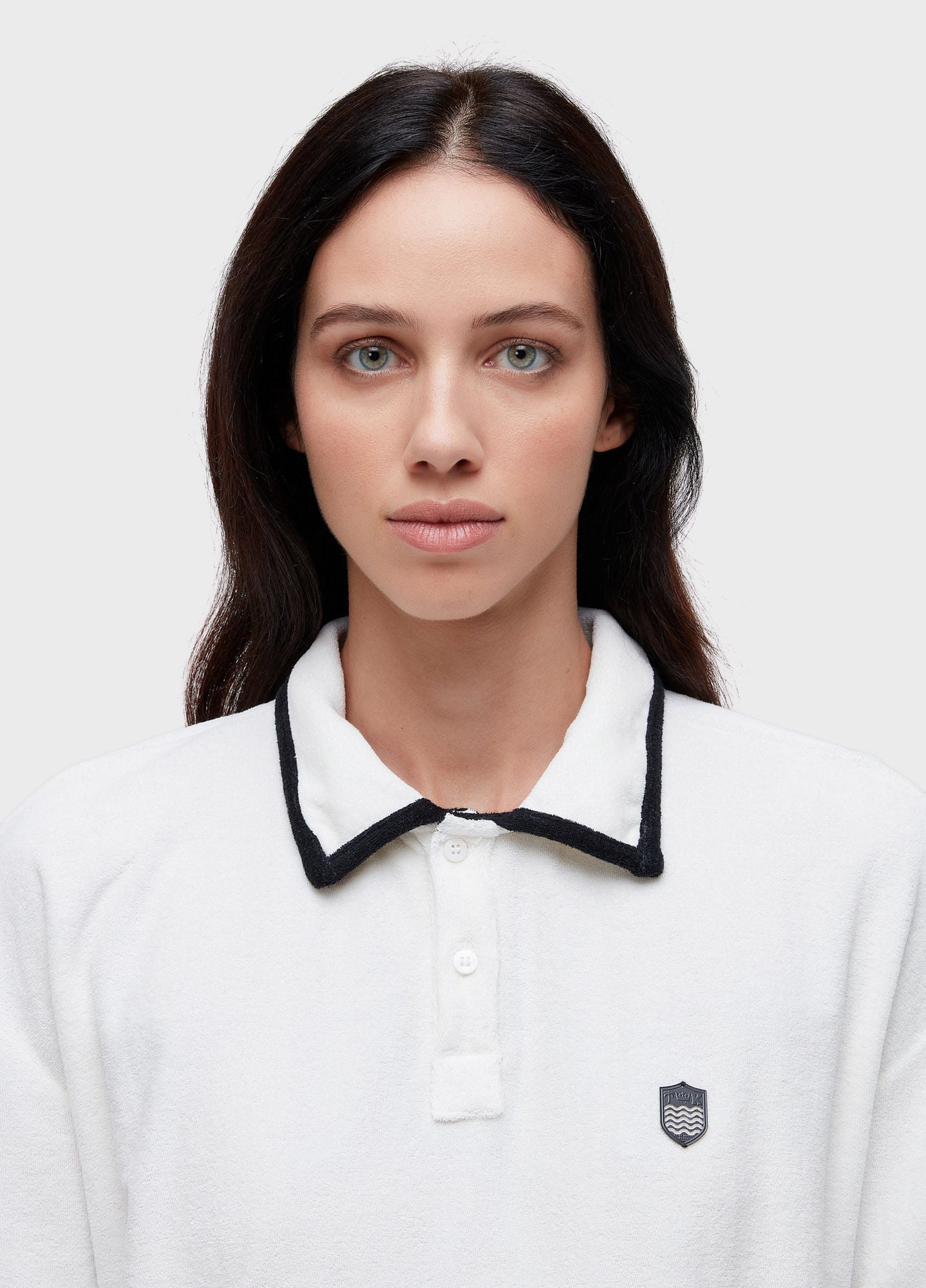 BLUSA POLO VIÉS ATOALHADA