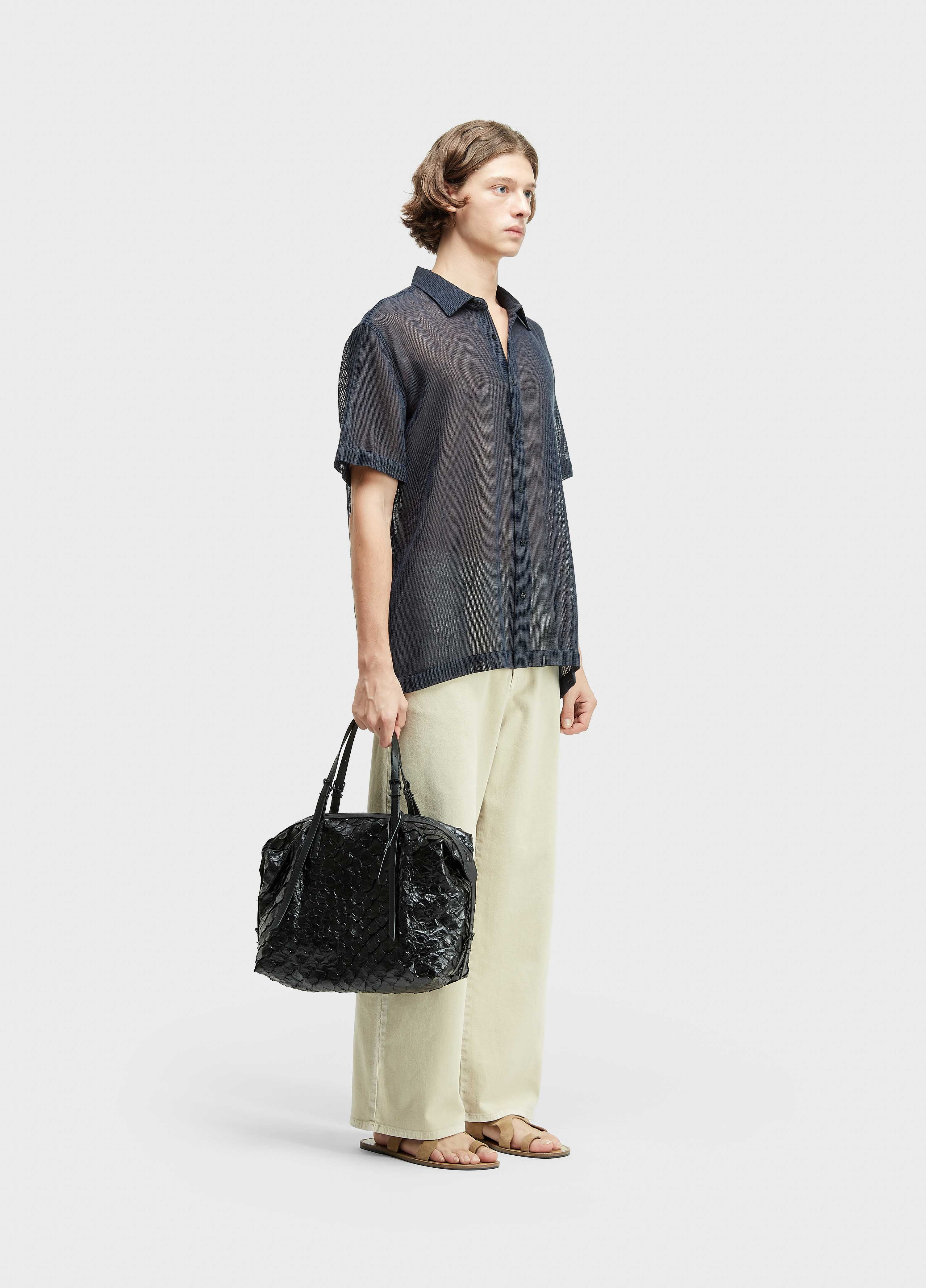 PIRARUCU SHOULDER BAG PRETO/PRETO