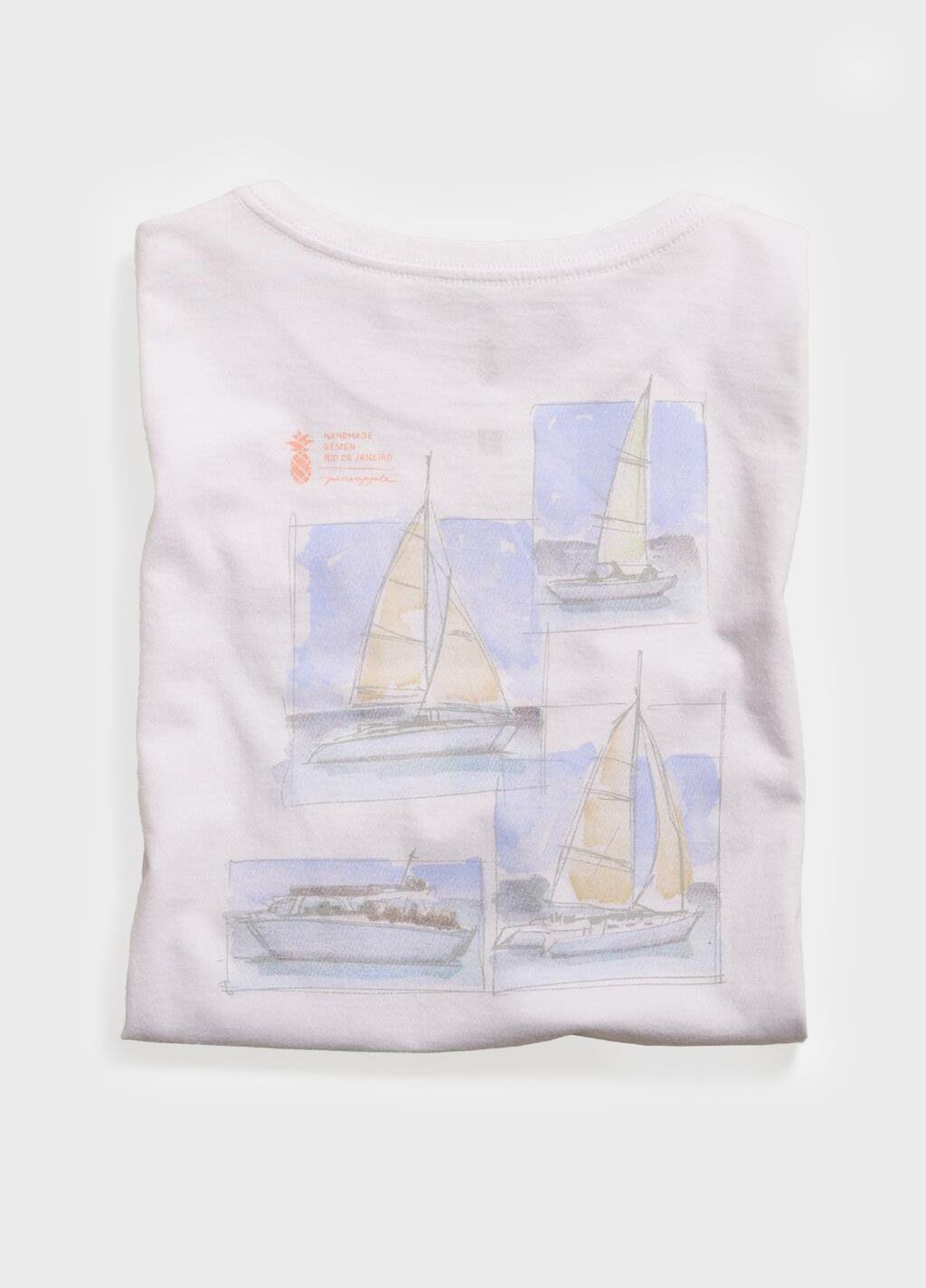 T-SHIRT AQUARELA BARCOS