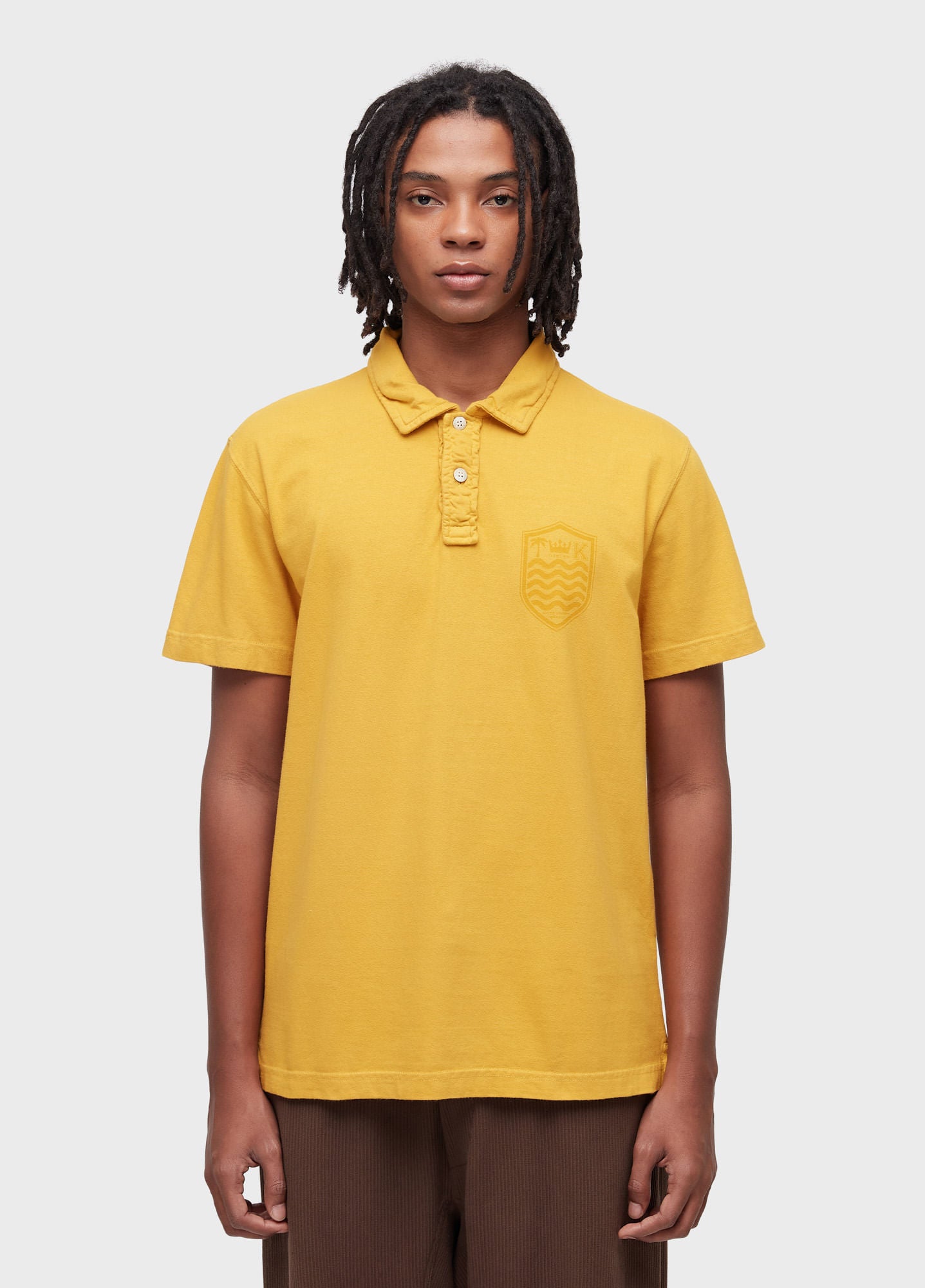 CAMISA POLO STONE MC COLORS DAMASCO
