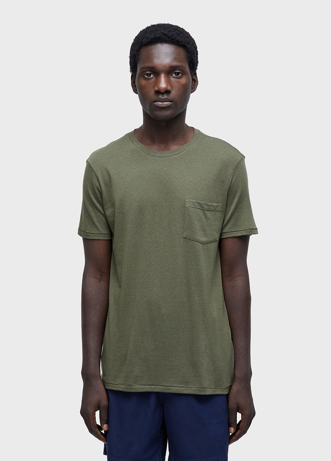 T-SHIRT RUSTIC POCKET E-BASICS MC II FOREST