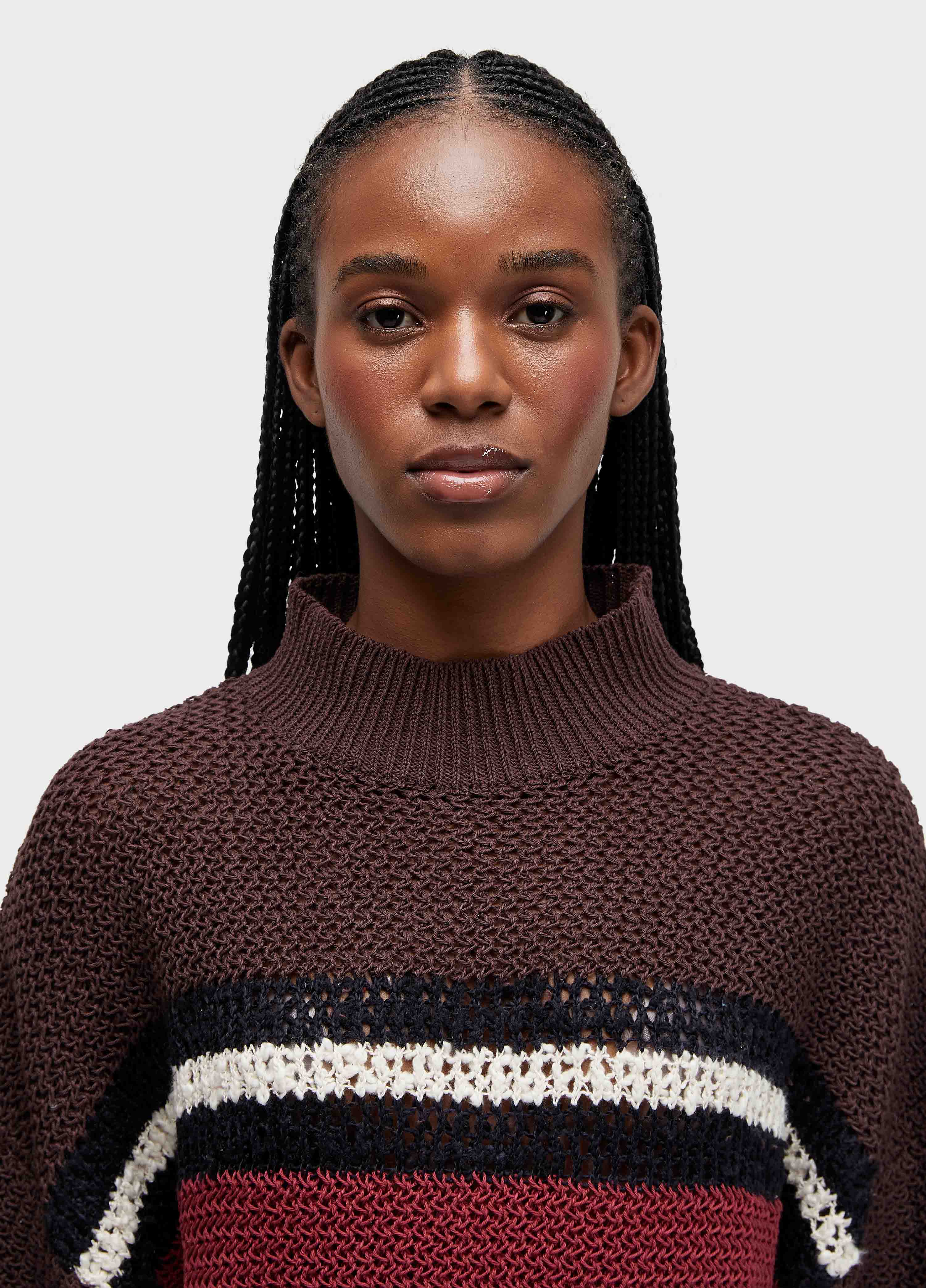 BLUSA ML TRICOT CABINET STRIPES