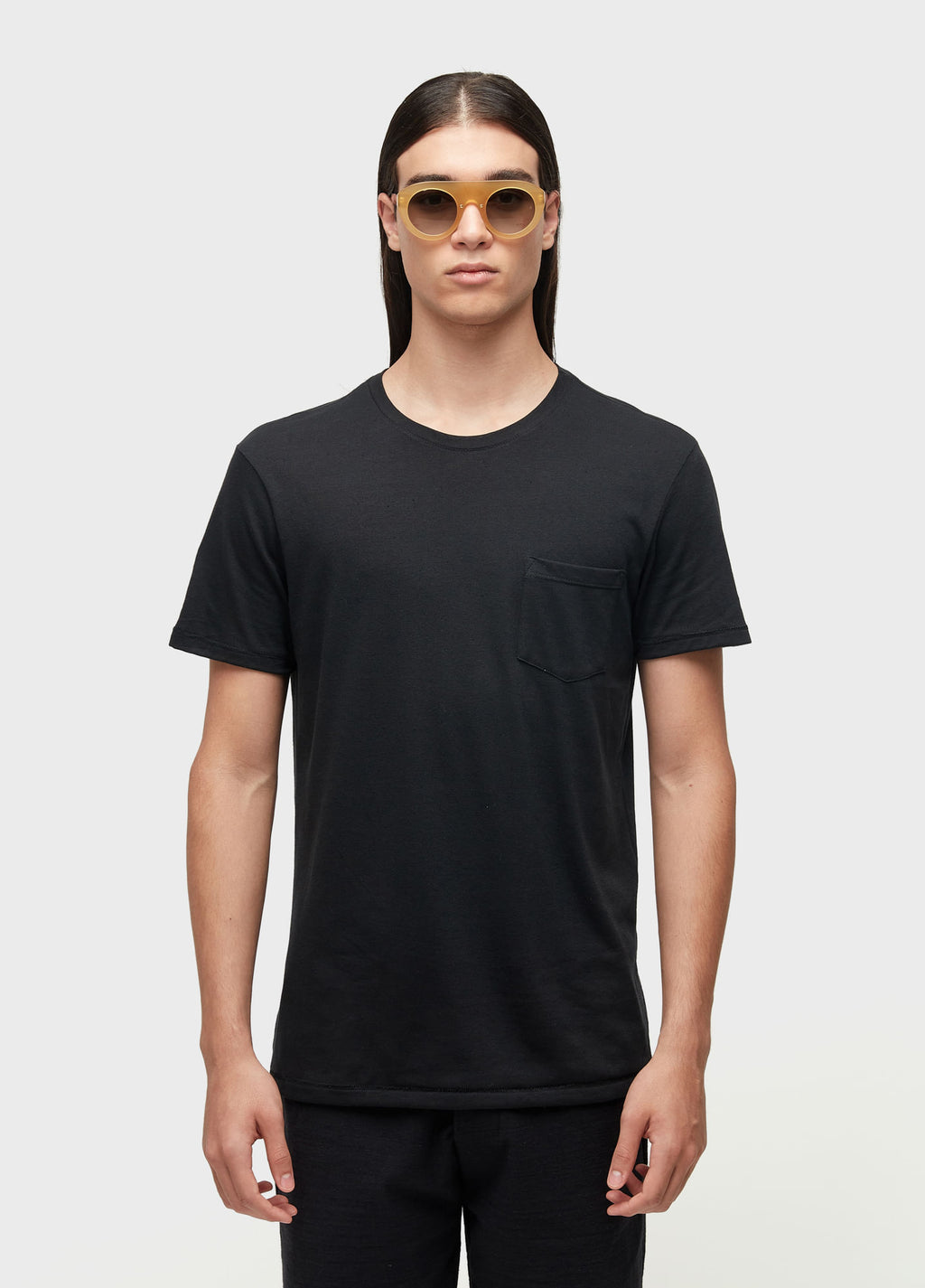 T-SHIRT RUSTIC POCKET E-BASICS MC II PRETO
