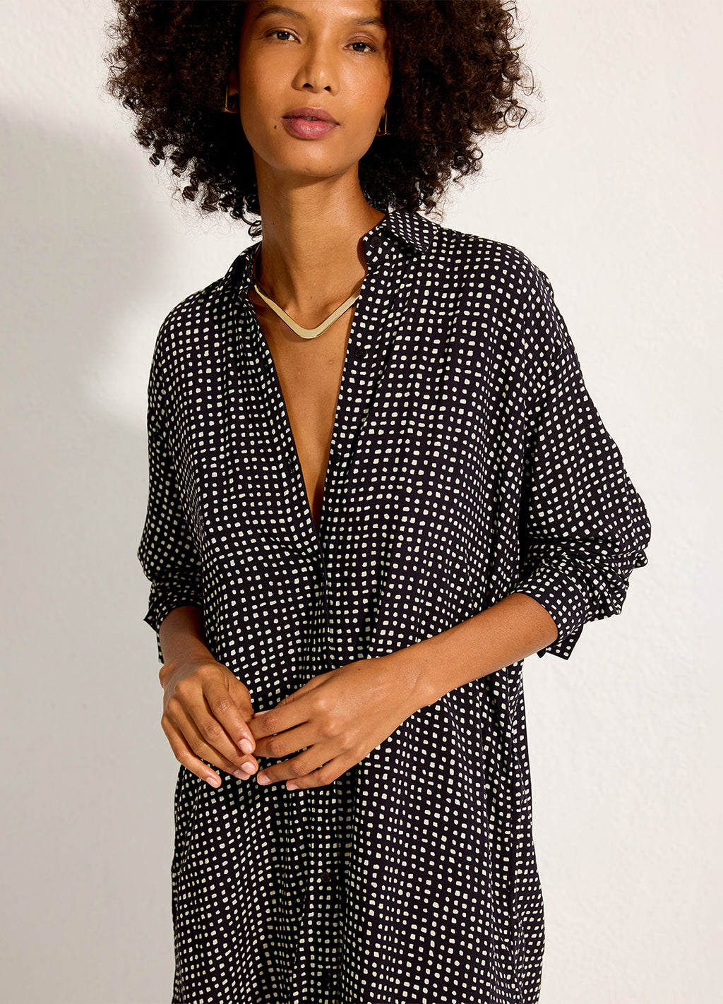 CHEMISIER FENDAS COM MANGA