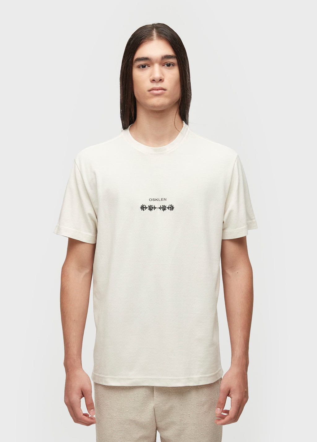 T-SHIRT VINTAGE FLOWER EMBROIDERED MC