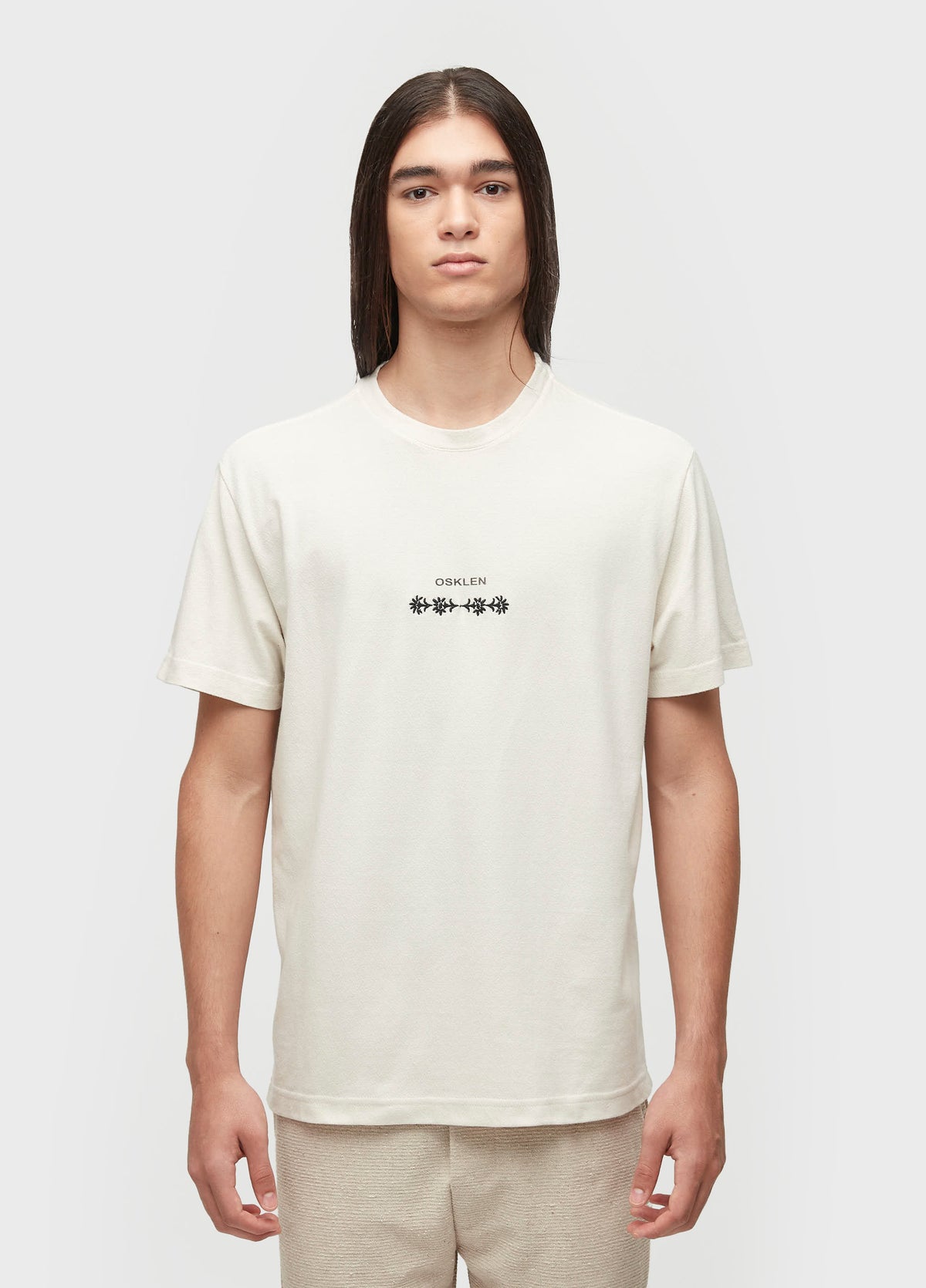 T-SHIRT VINTAGE FLOWER EMBROIDERED MC