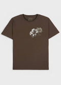 T-SHIRT VINTAGE HIBISCUS MC MARROM NOZ