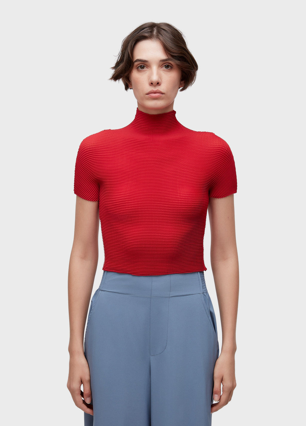 BLUSA MC PIXEL VERMELHO ACEROLA