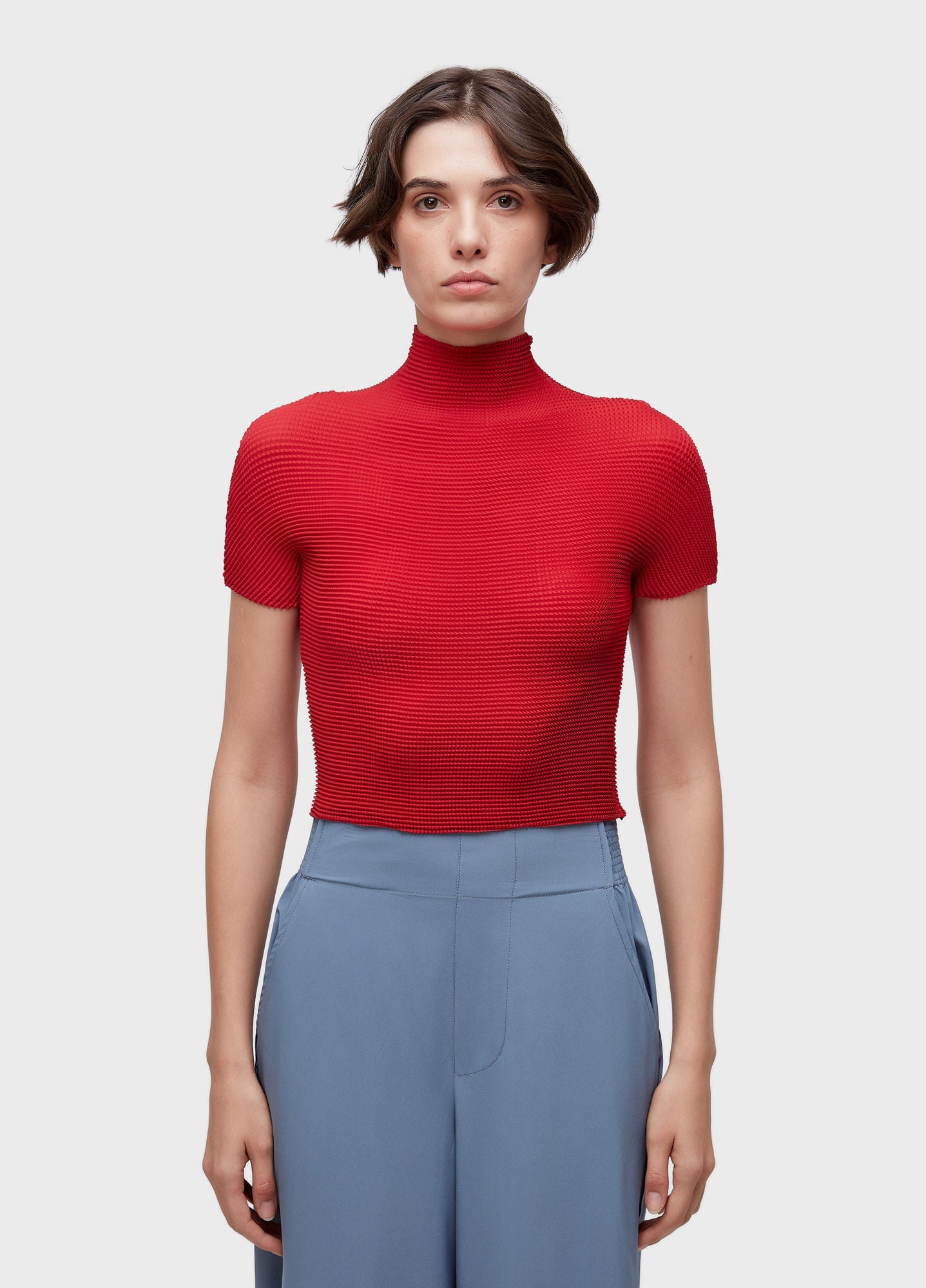 BLUSA MC PIXEL VERMELHO ACEROLA