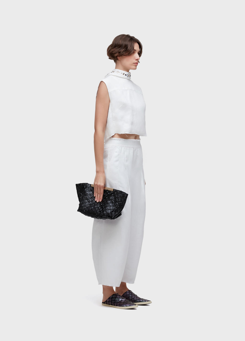 BLUSA SLEEVELESS LINEN CRISTAIS