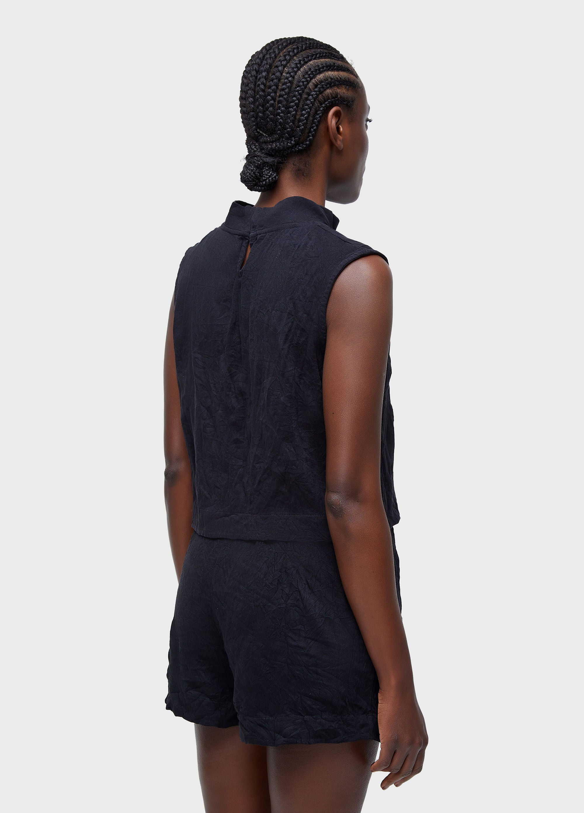 SLEEVELESS GOLA ALTA WRINKLE