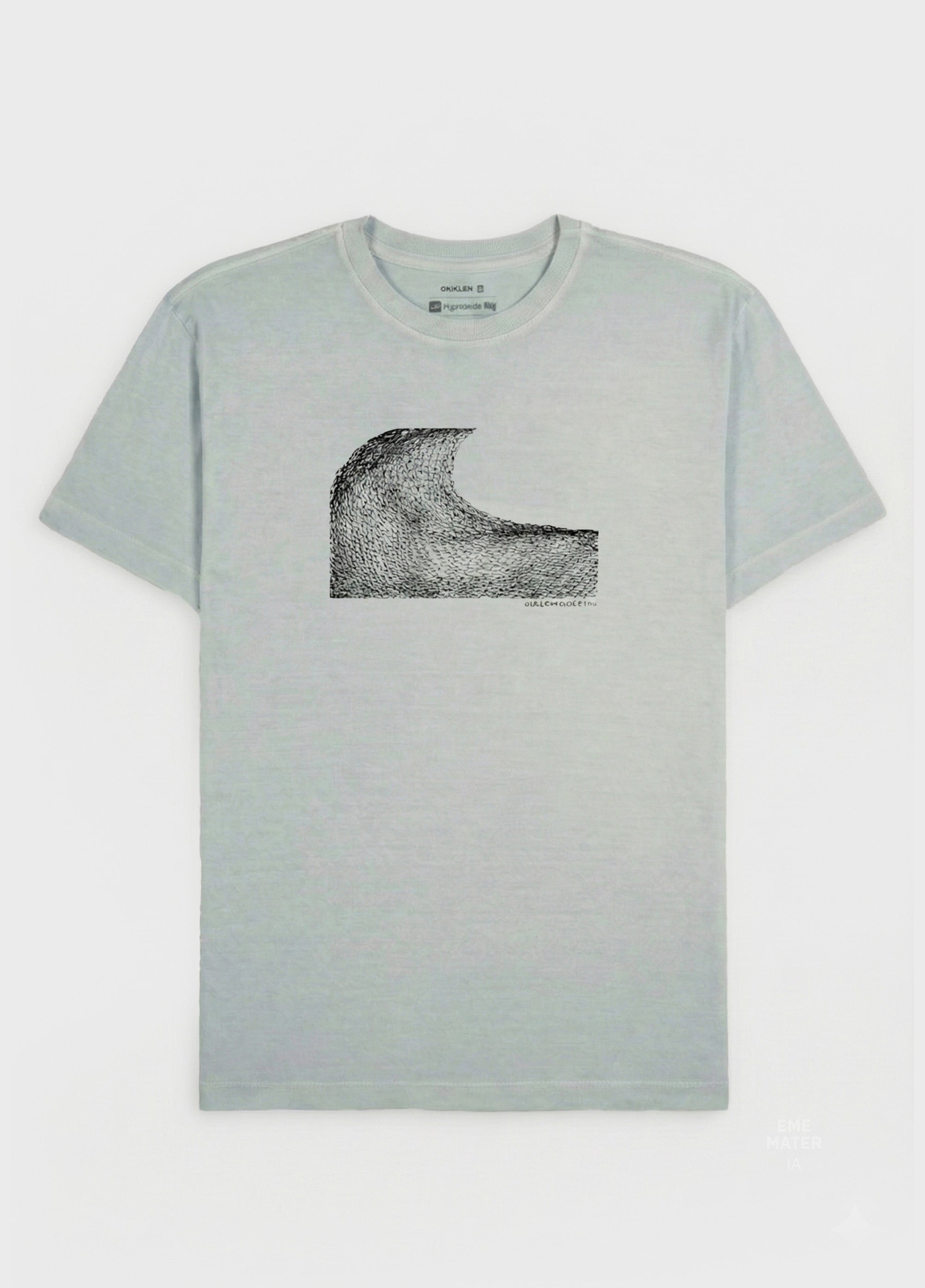 T-SHIRT STONE REDE WAVE MC AZUL RIO