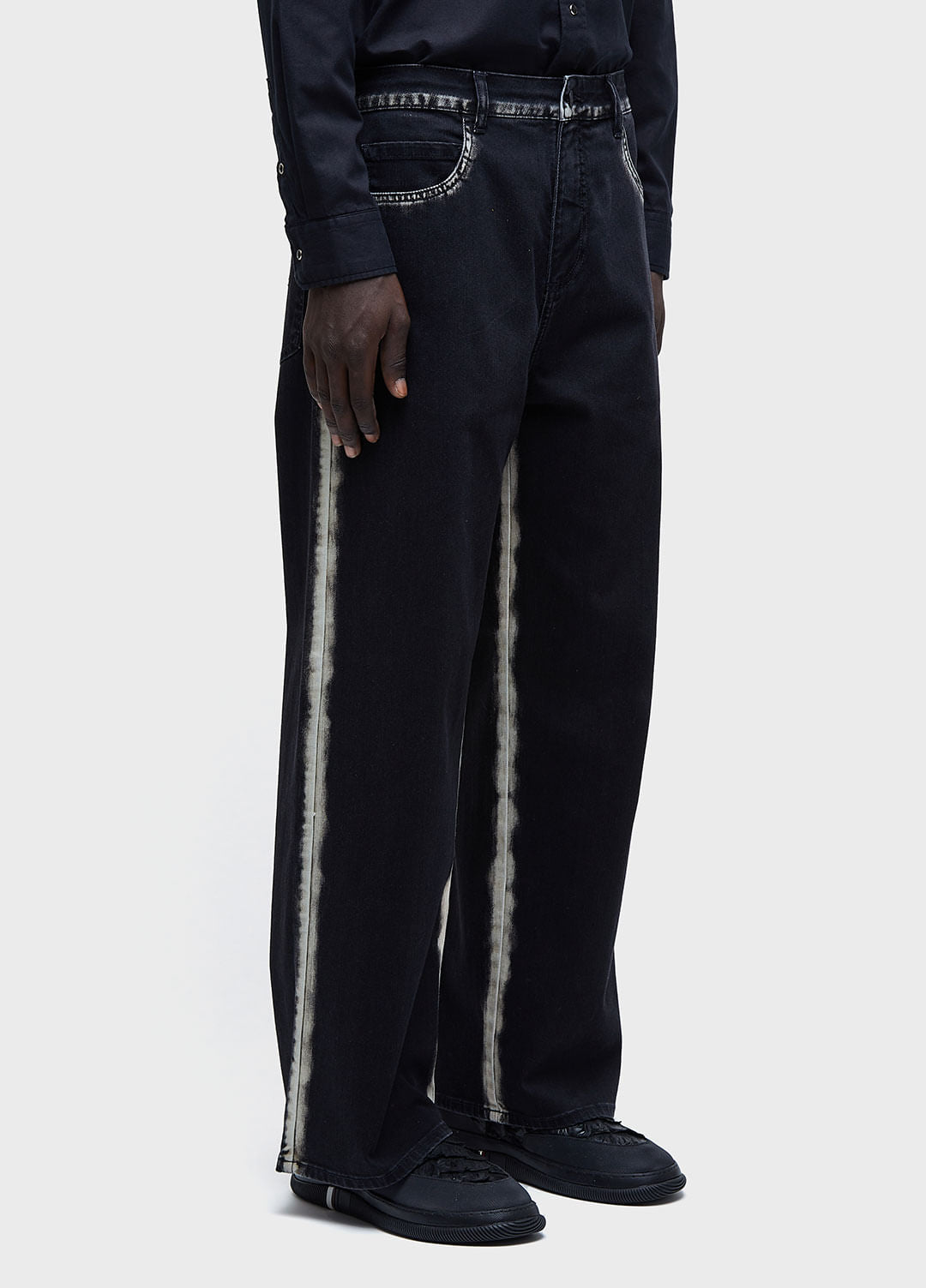 CALÇA JEANS STONED COTTON