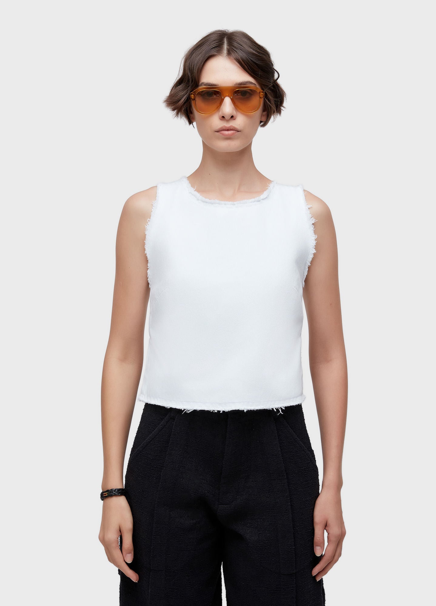 BLUSA FRENTE ÚNICA WHITE DENIM