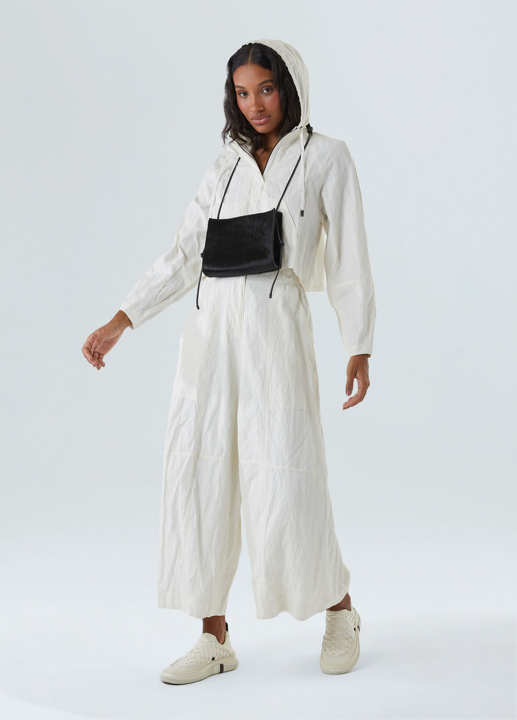 CASACO COTTON CANGURU OFF-WHITE