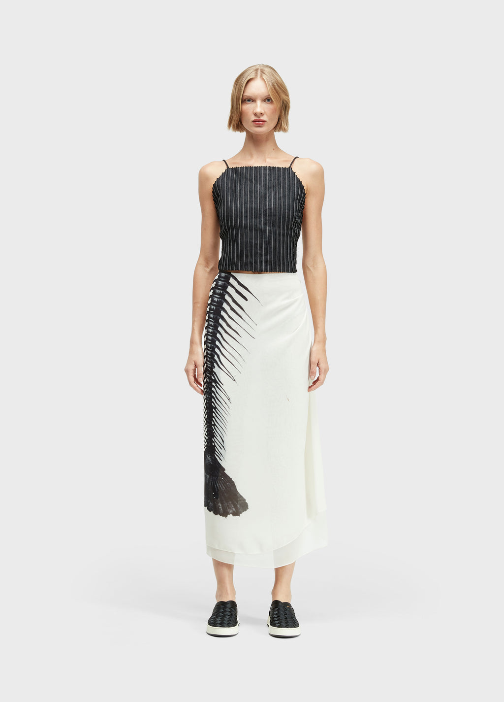 BLUSA TIRAS SMOKING LINEN
