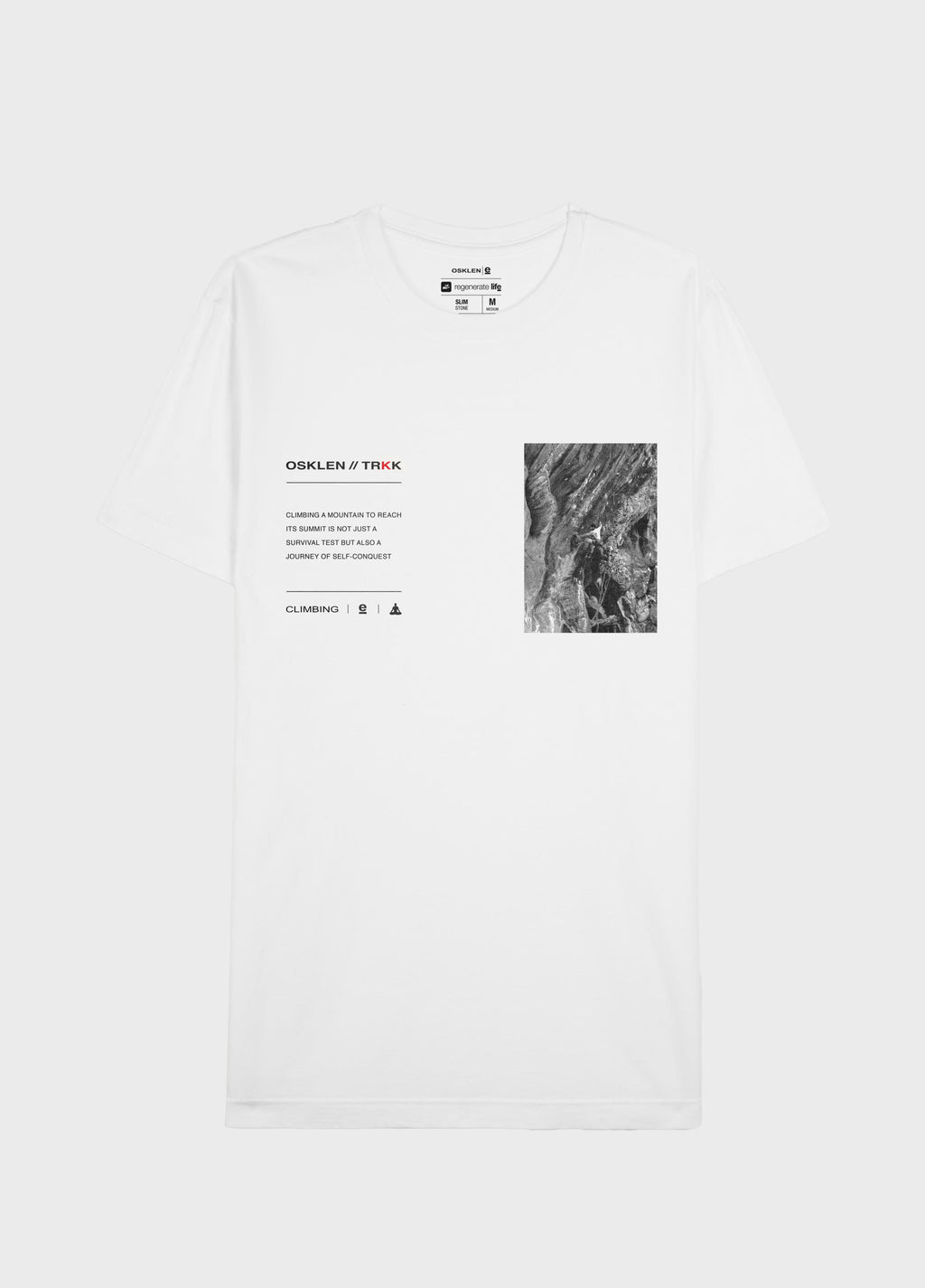 T-SHIRT SLIM STONE CLIMBING MC