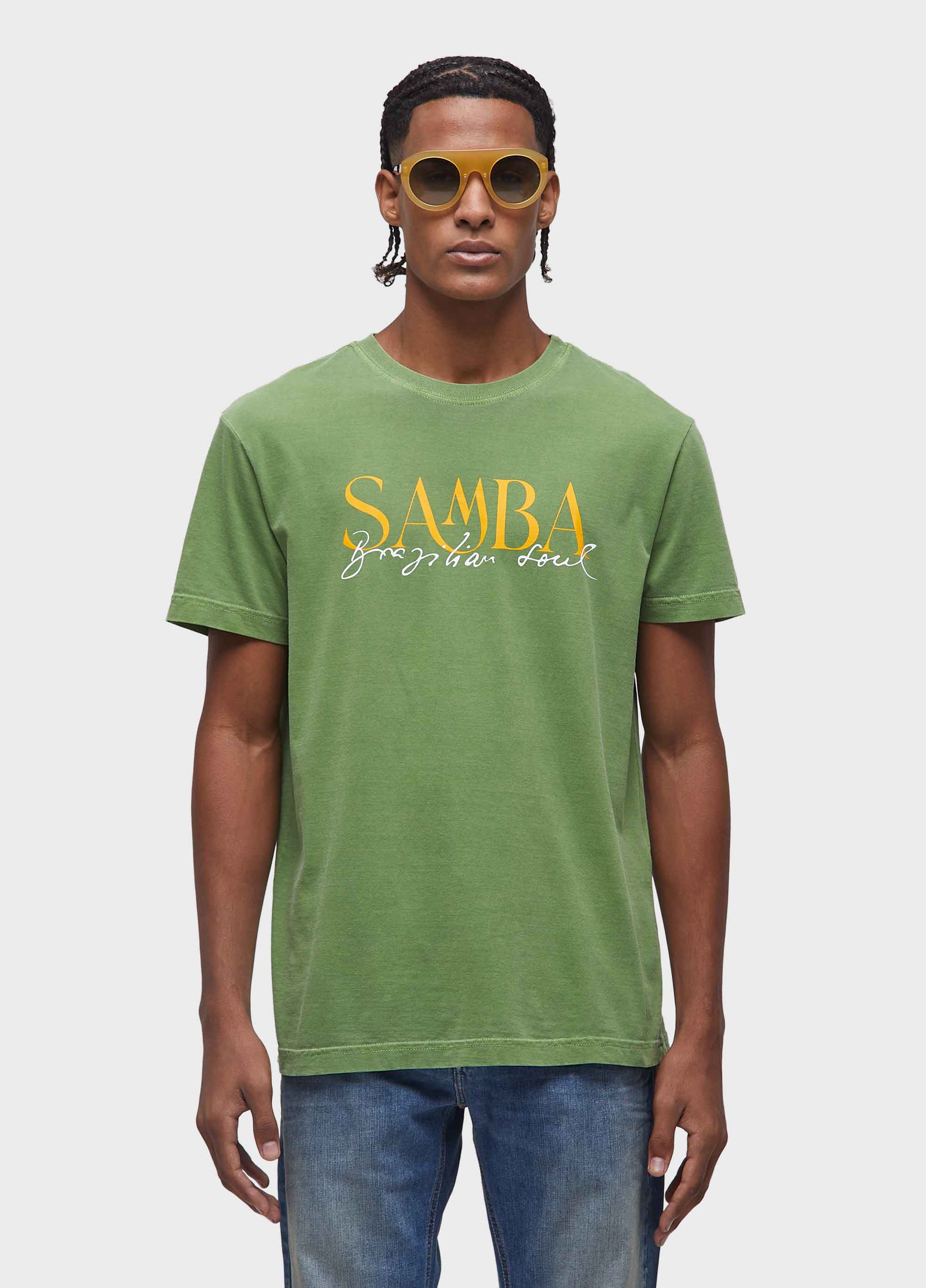 T-SHIRT STONE SAMBA SERIFADO MC