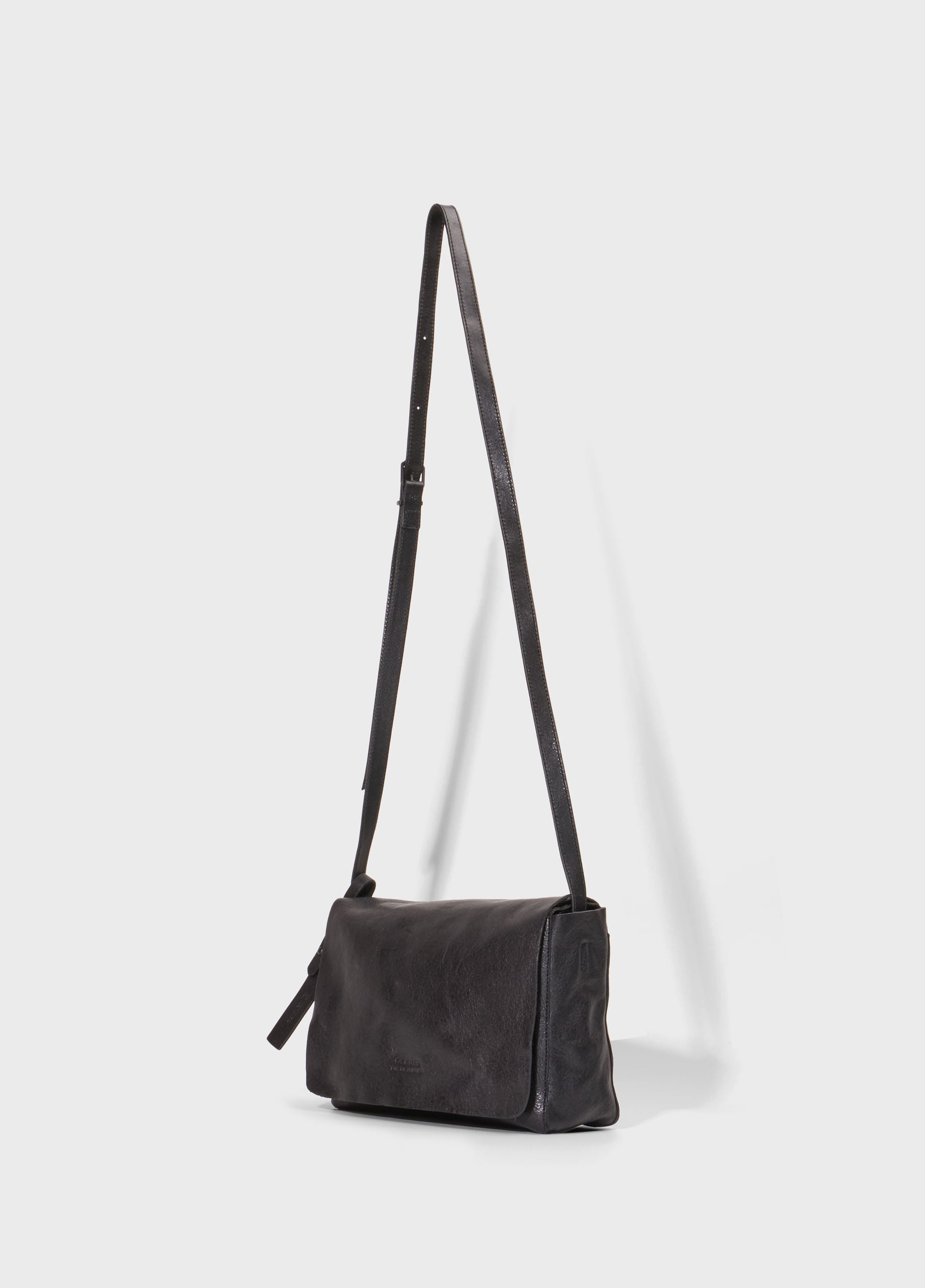 SMALL LEATHER CROSSBODY E-BASICS BAG