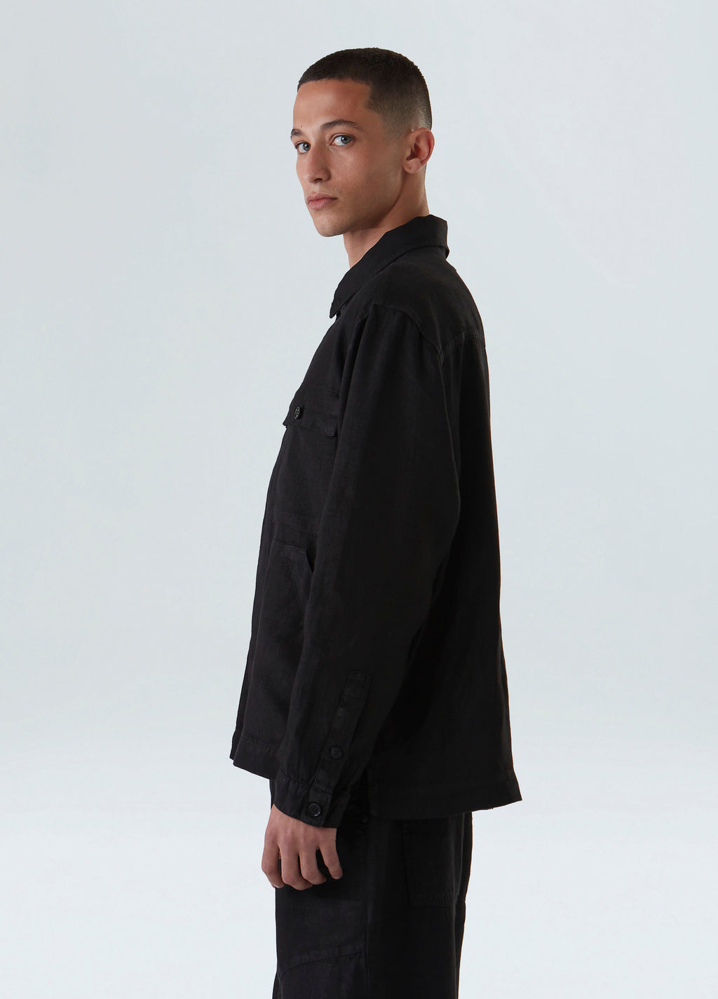OVESHIRT LINEN BOLD PRETO