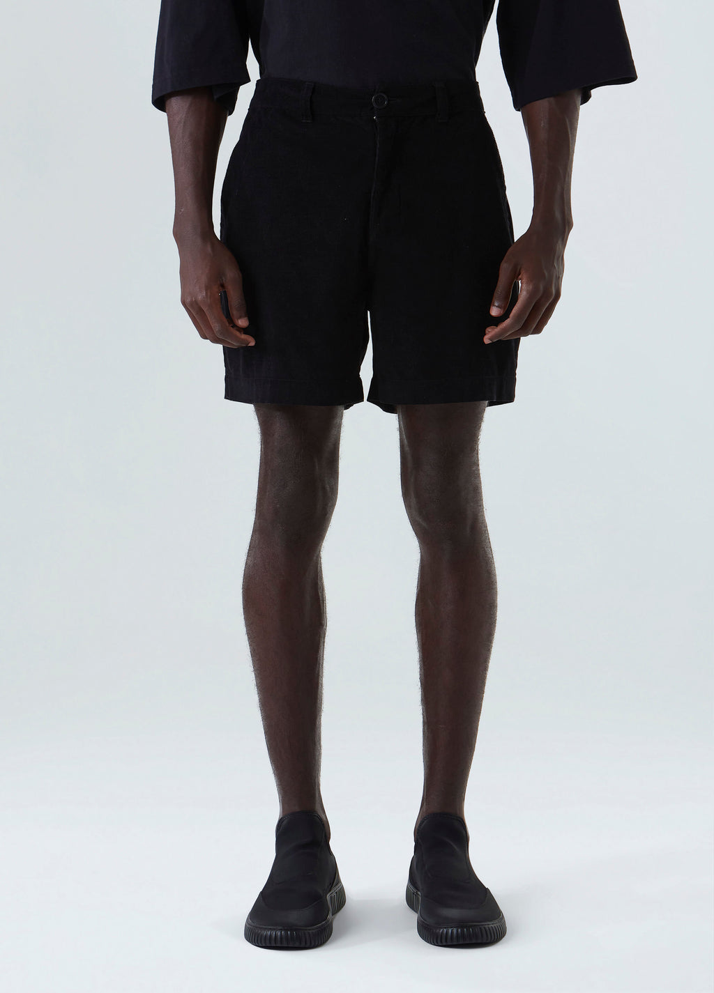 BERMUDA CASUAL CORDUROY PRETO