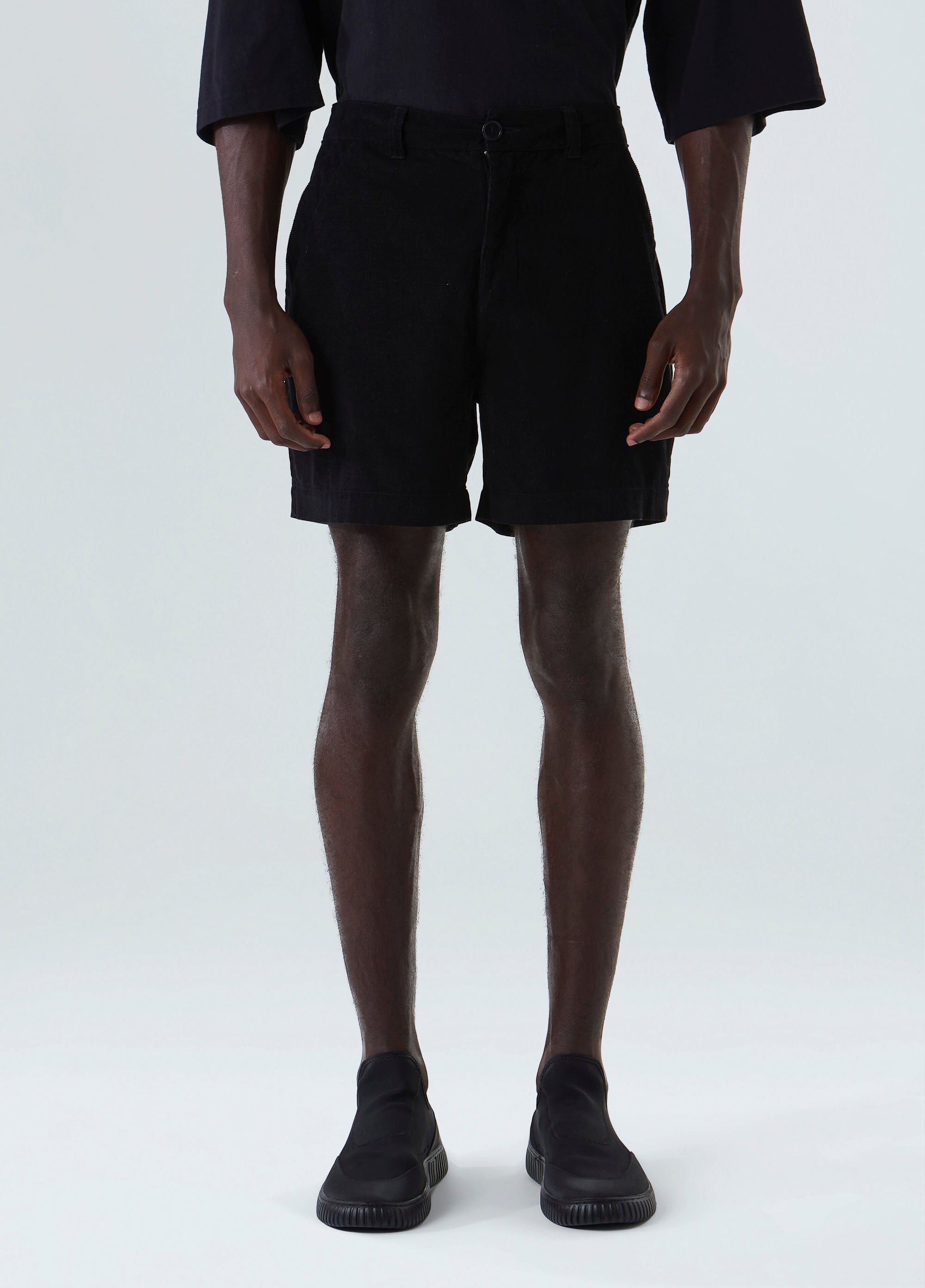 BERMUDA CASUAL CORDUROY PRETO