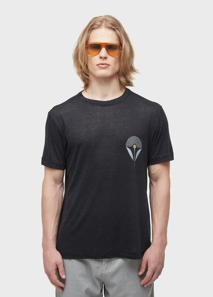 T-SHIRT LIGHT LINEN FLOWER SUN