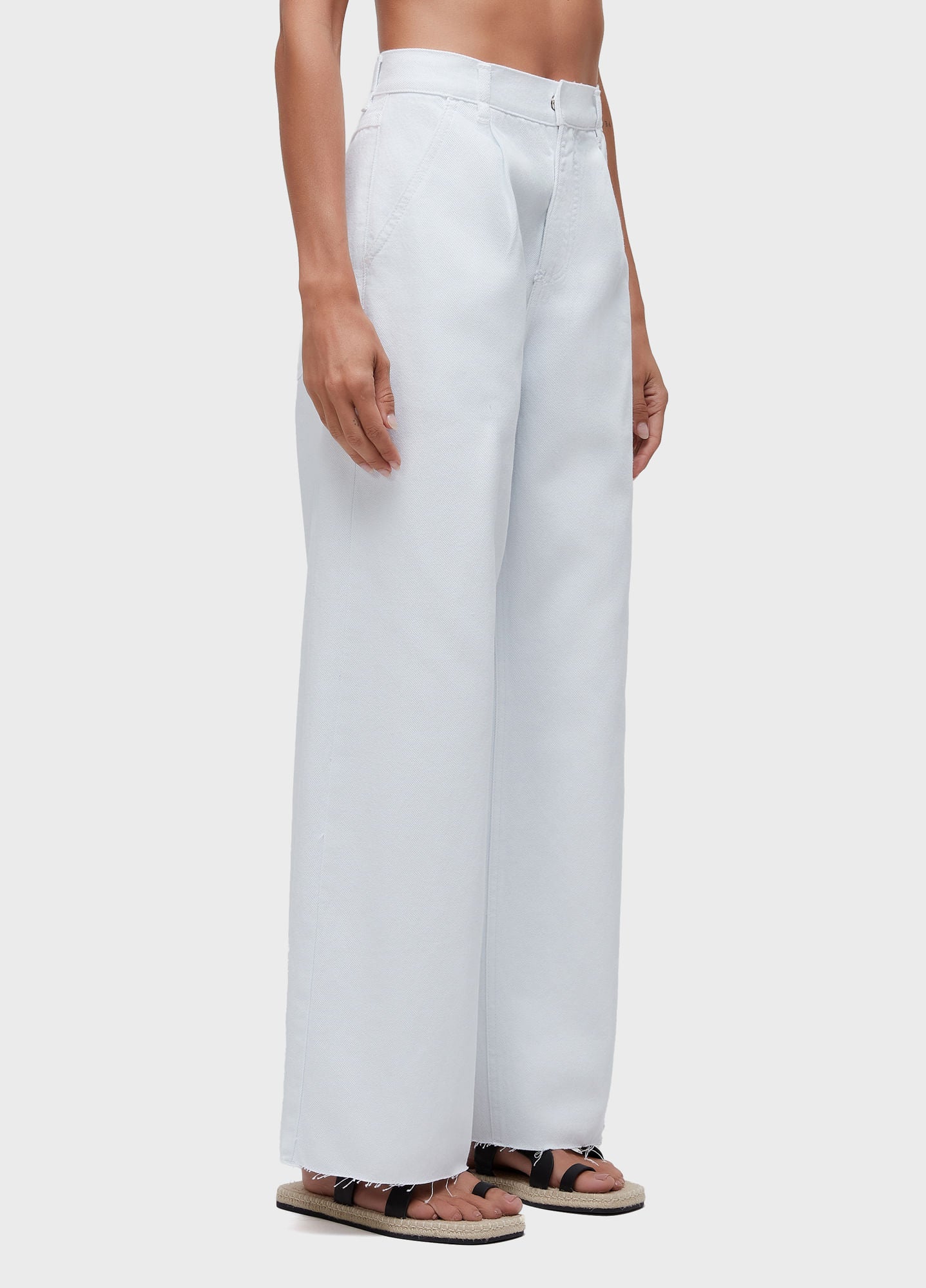CALÇA PREGAS WHITE DENIM
