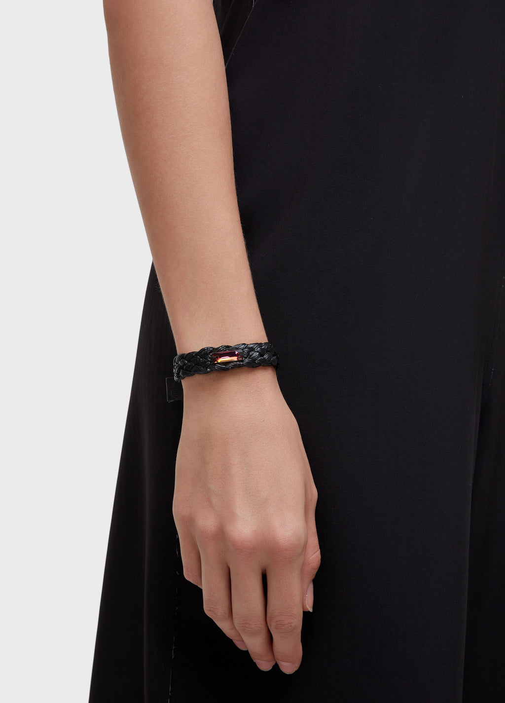 PULSEIRA CRISTAL SOLITÁRIO RÁFIA