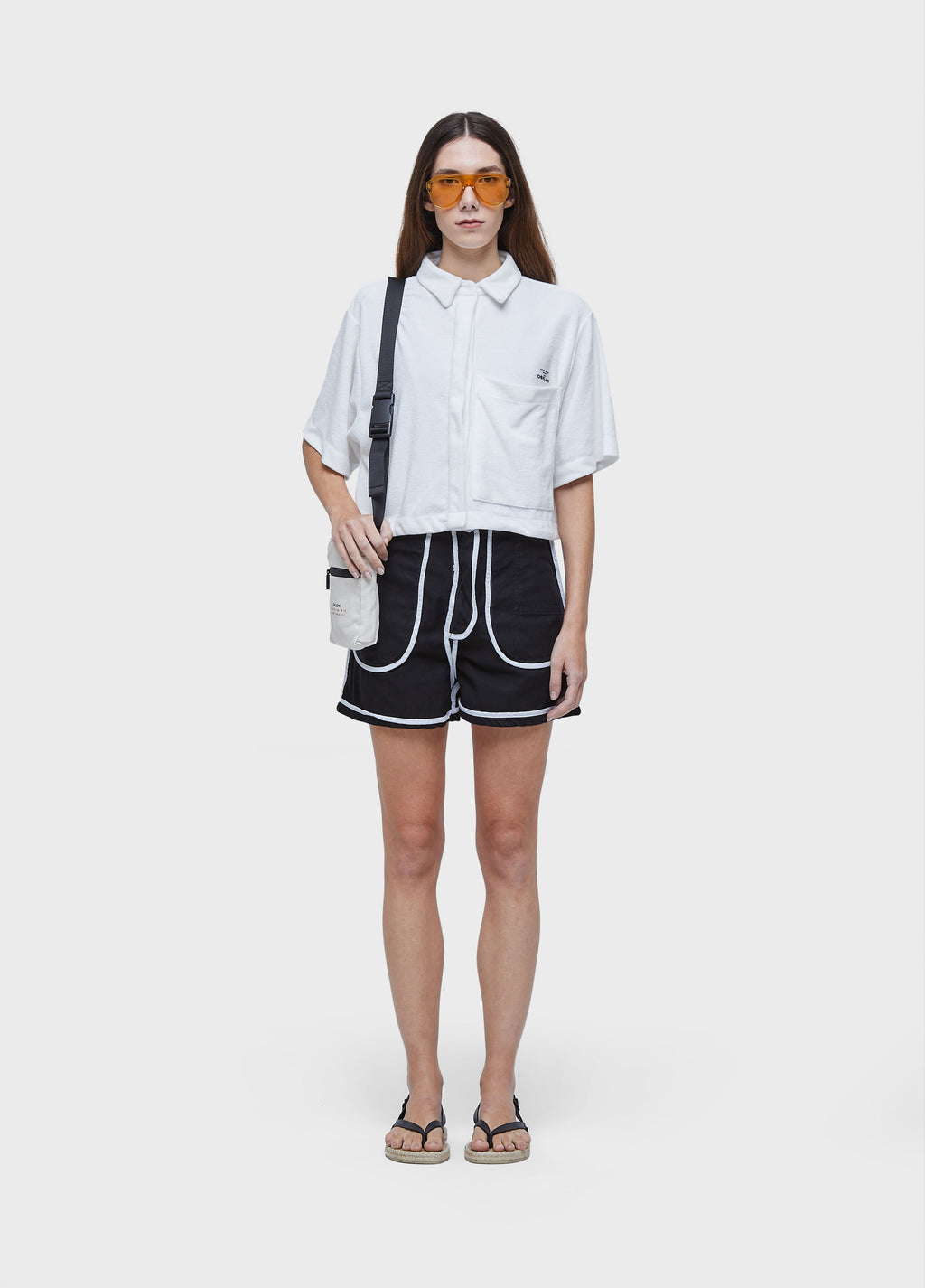 SHORT DOUBLE FACE BLACK