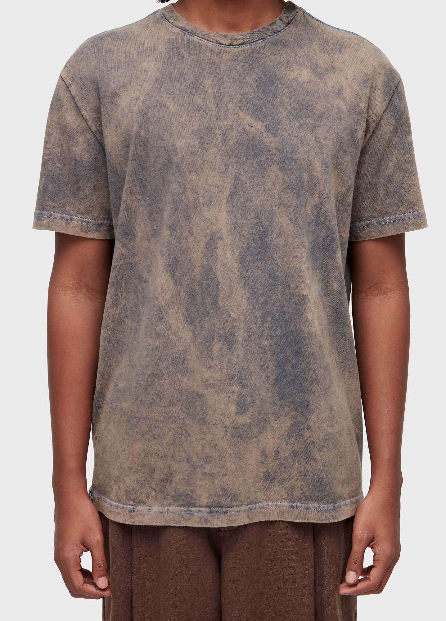 T-SHIRT ACID RUST CONTRAST STITCH MC