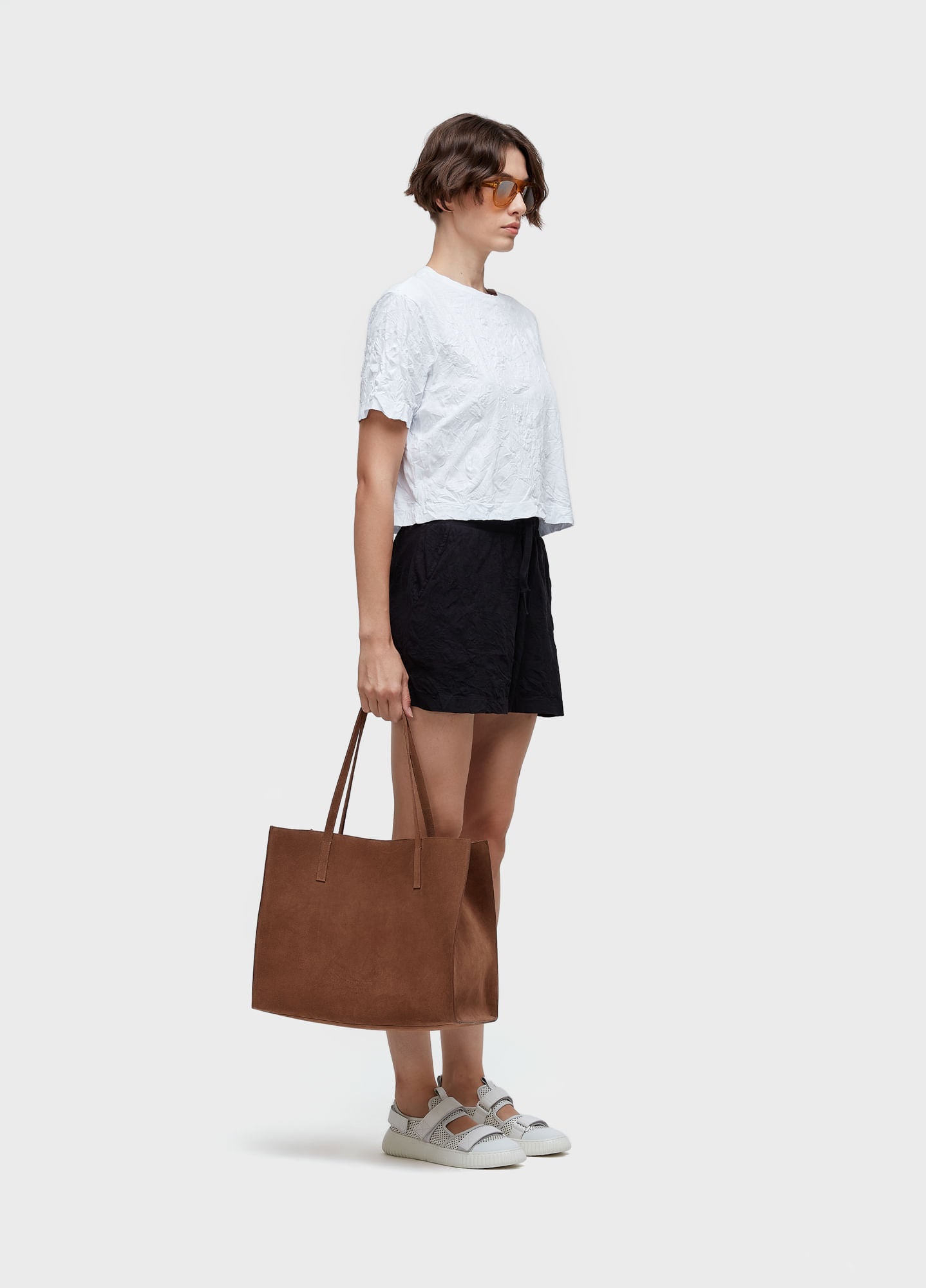 T-SHIRT CROPPED WRINKLE