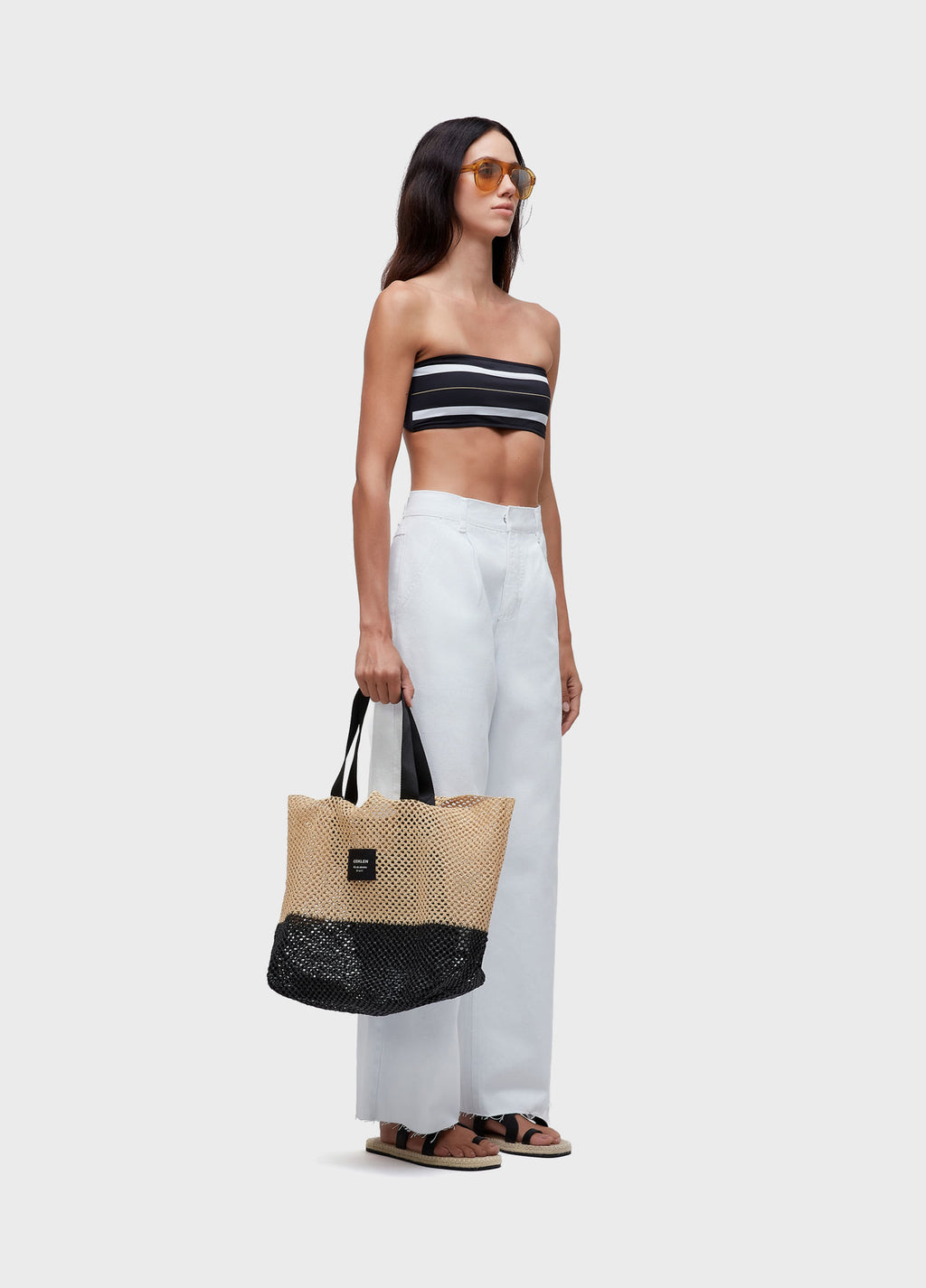 CALÇA PREGAS WHITE DENIM