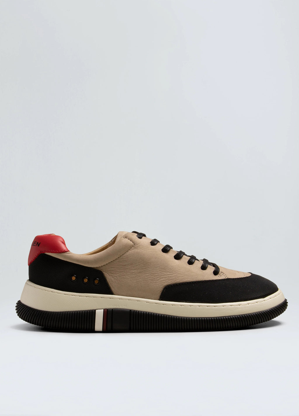 TENIS HYBRID LACES NOBUCK MASC EUCALIPTO/PRETO/VERMELHO